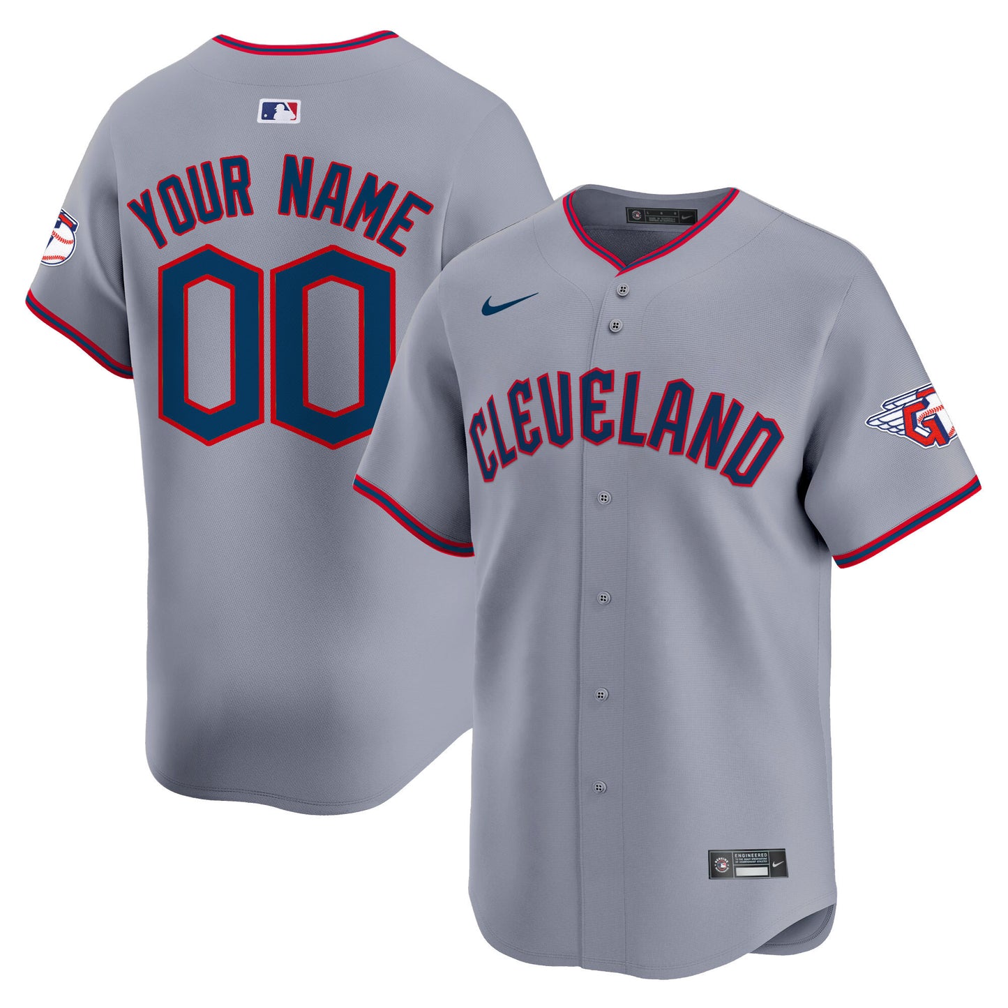 Cleveland Guardians 2025 Vapor Premier Limited Custom Jersey - All Stitched