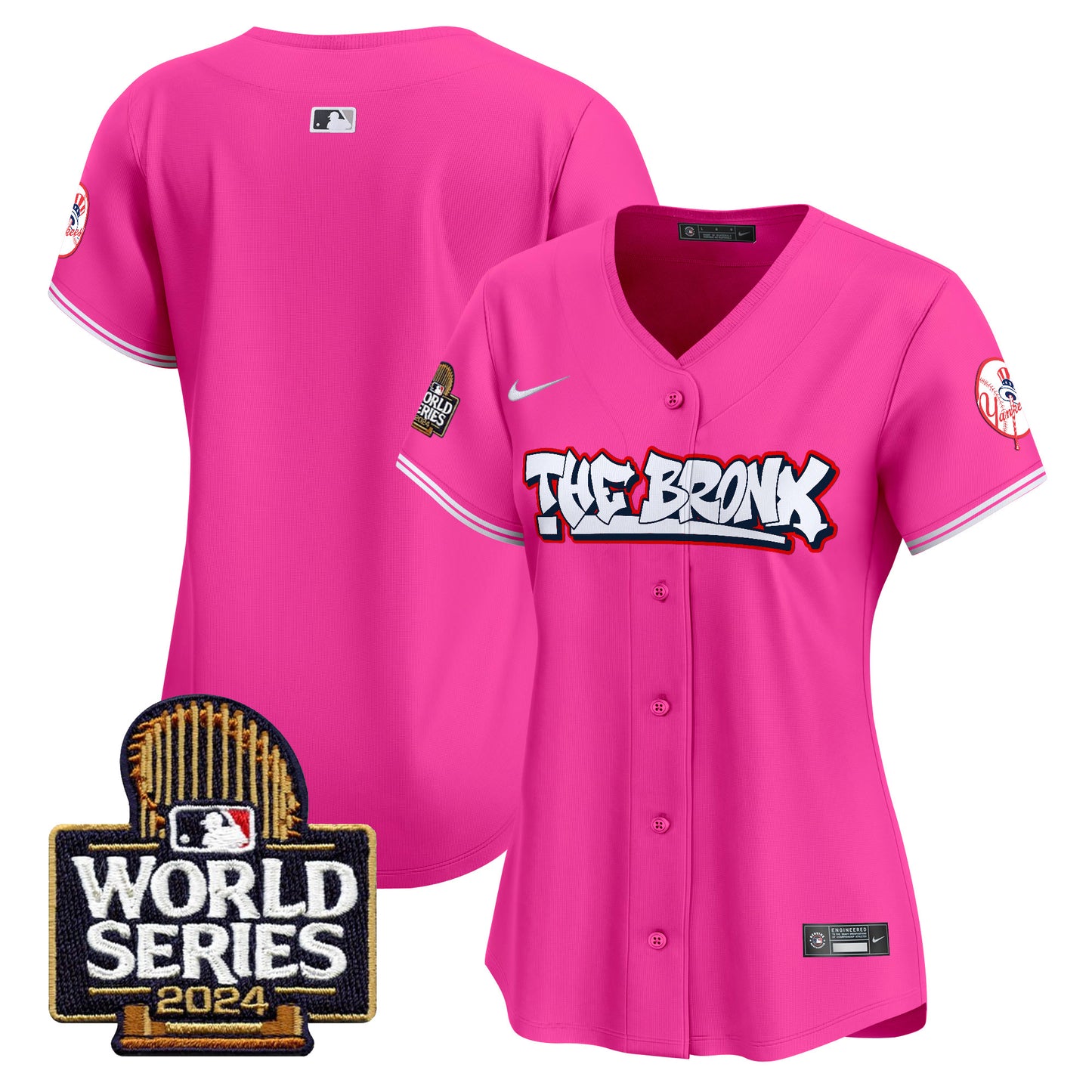 Women's Yankees The Bronx 2024 World Series Vapor Premier Limited Jersey - All Stitched