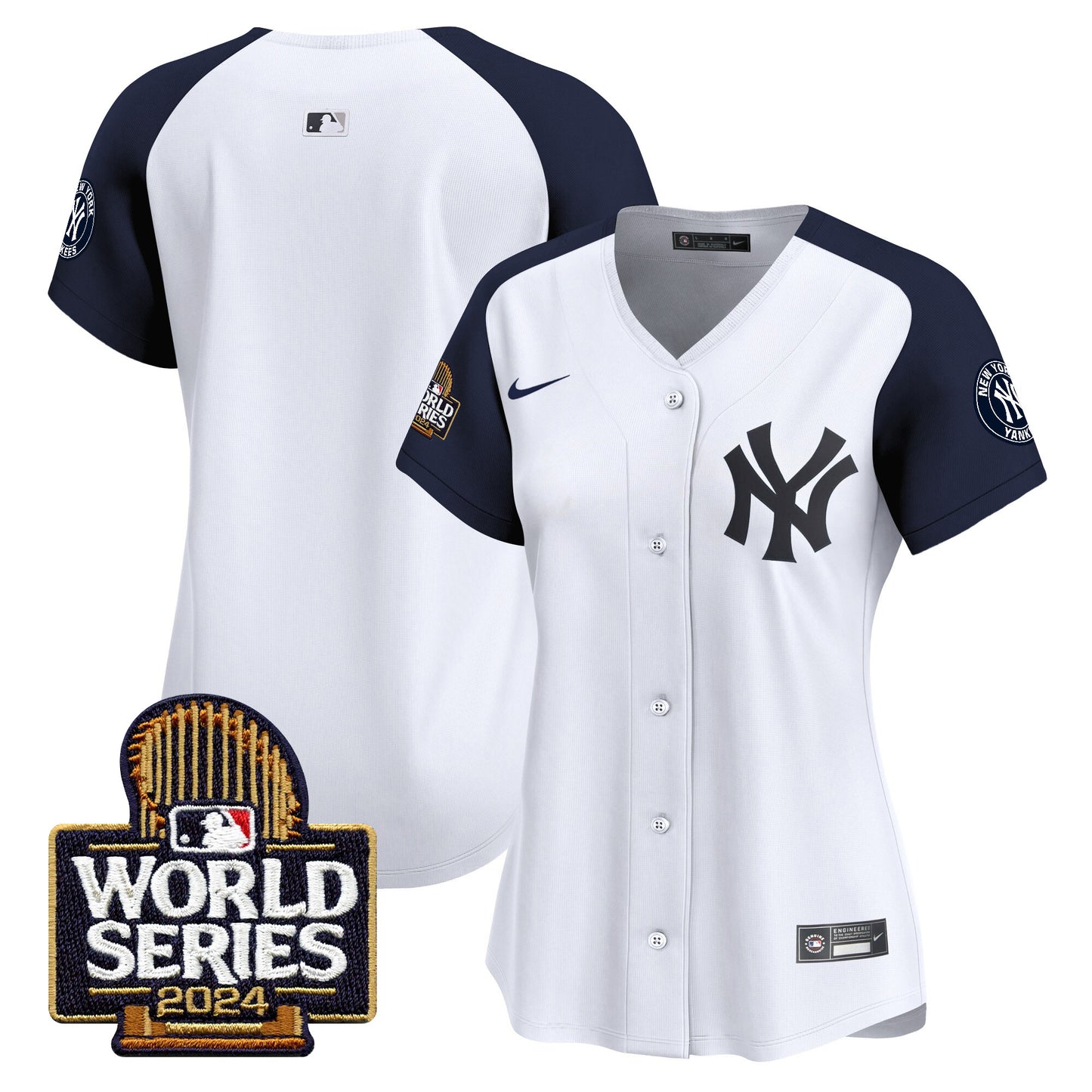 Women's Yankees 2024 World Series Vapor Premier Limited Jersey - All Stitched