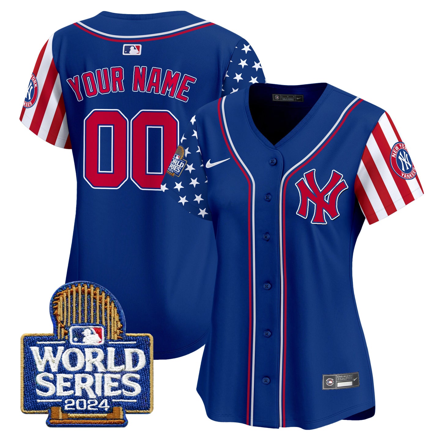 Yankees American Style 2024 World Series Vapor Premier Limited Custom Jersey - All Stitched
