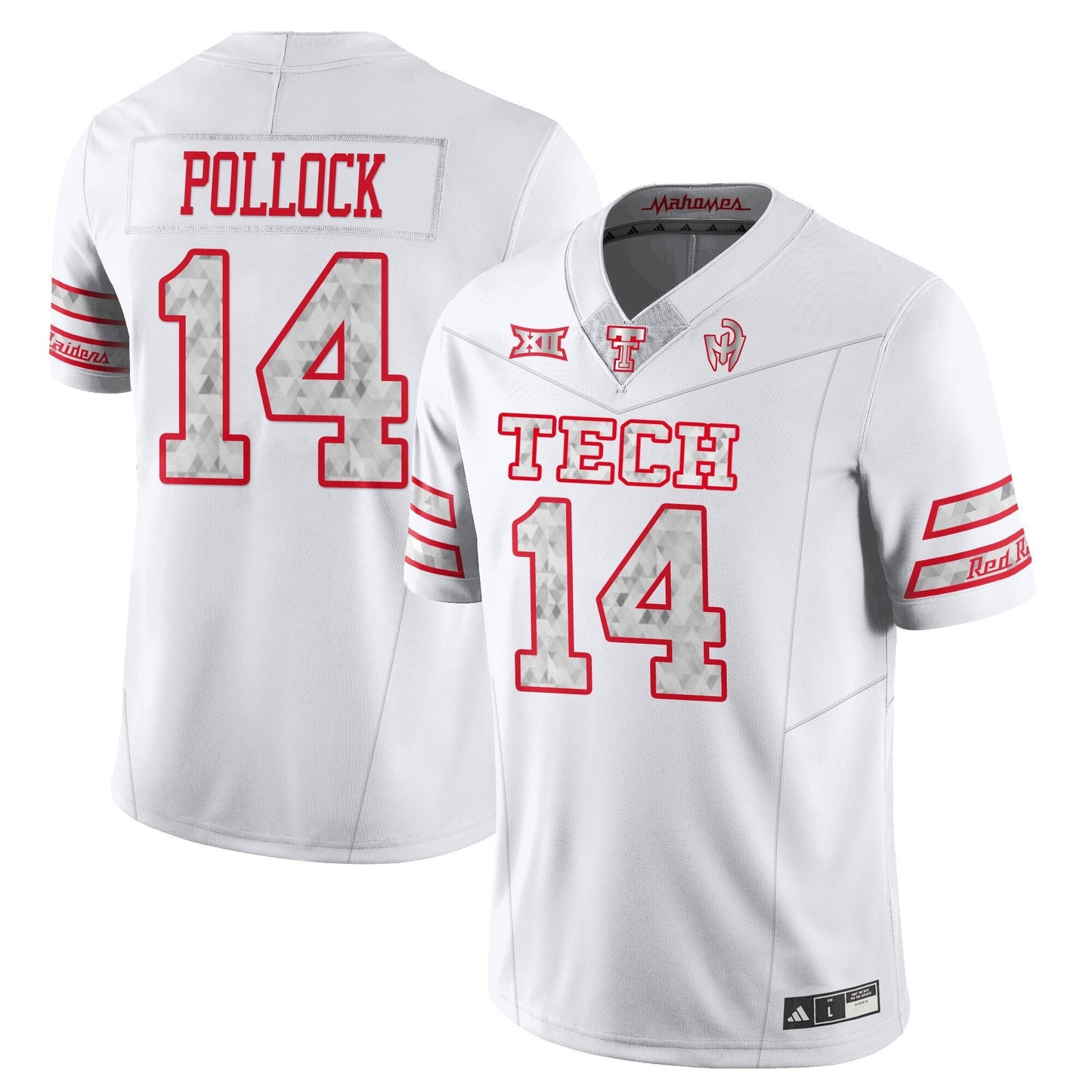 Texas Tech Football “GalvanICED†Jersey - All Stitched