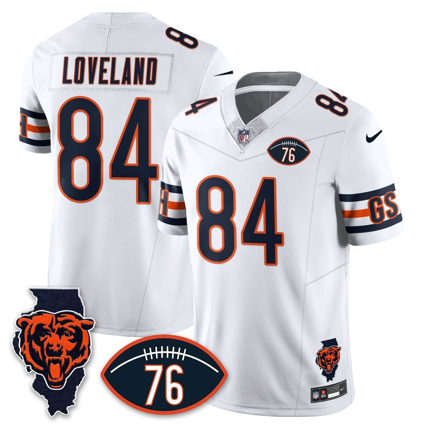 Chicago Bears Honor Steve McMichael Jersey - All Stitched