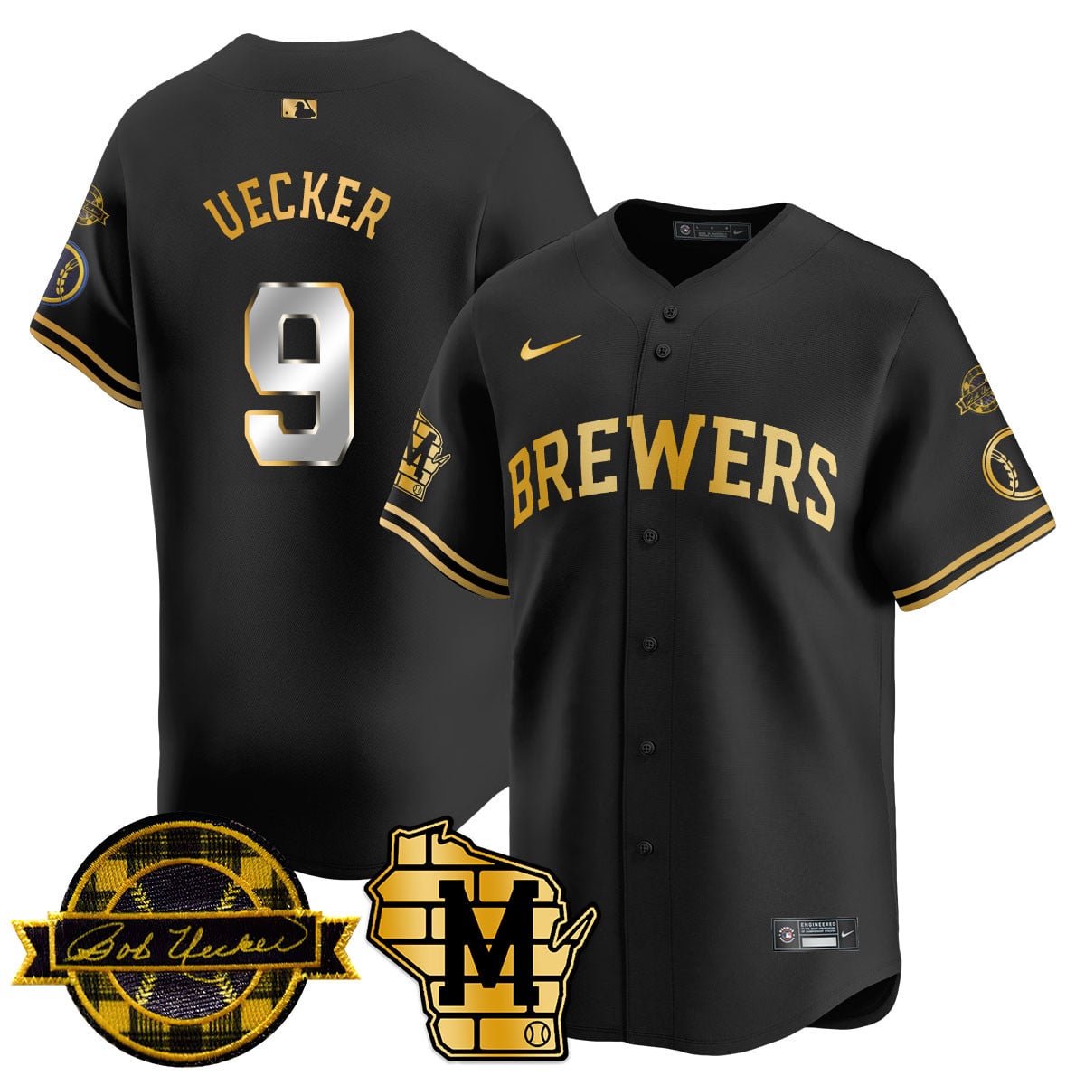 Women's Milwaukee Brewers 2025 Limited Jersey - Bob Uecker Patch - All Stitched