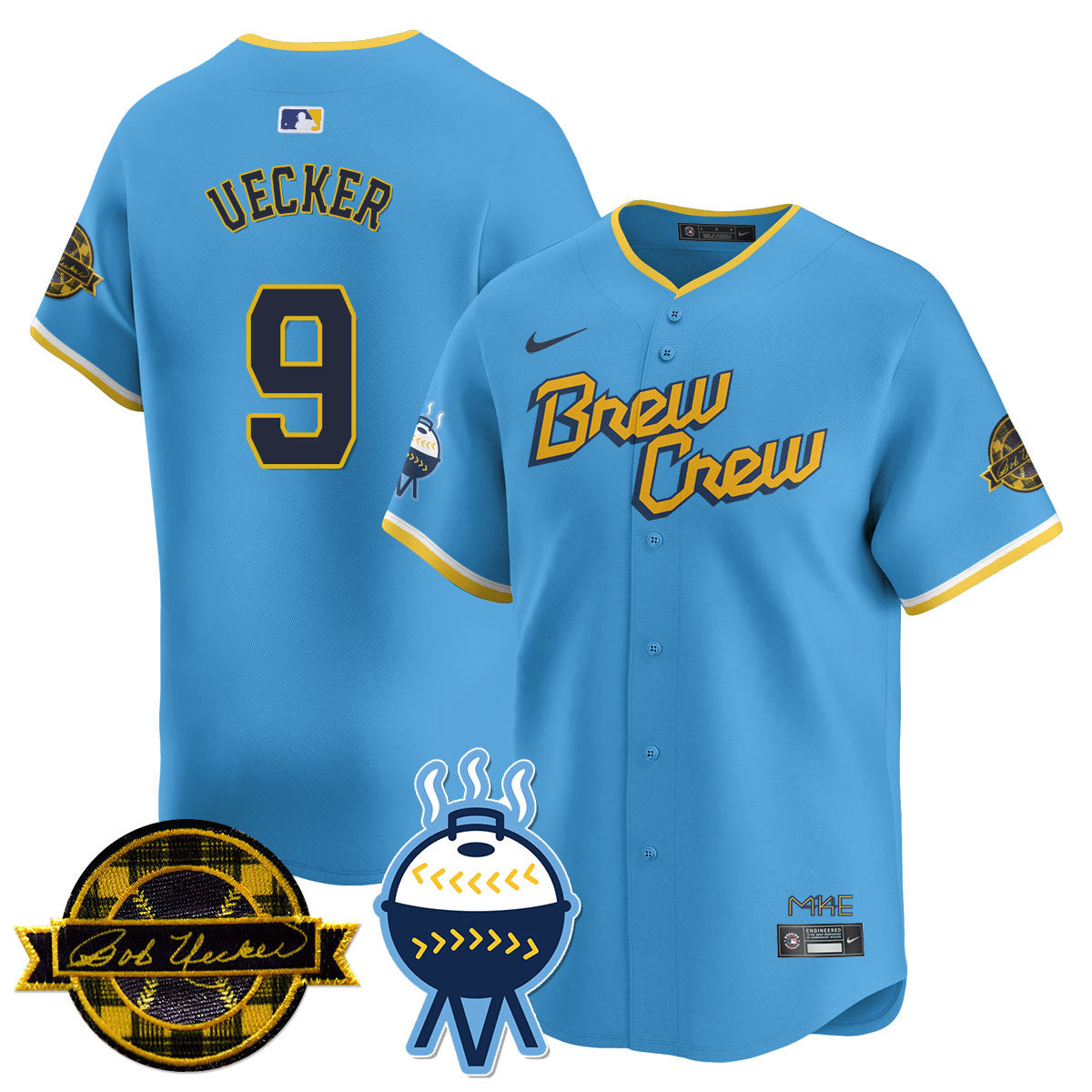 Women's Milwaukee Brewers 2025 Limited Jersey - Bob Uecker Patch - All Stitched