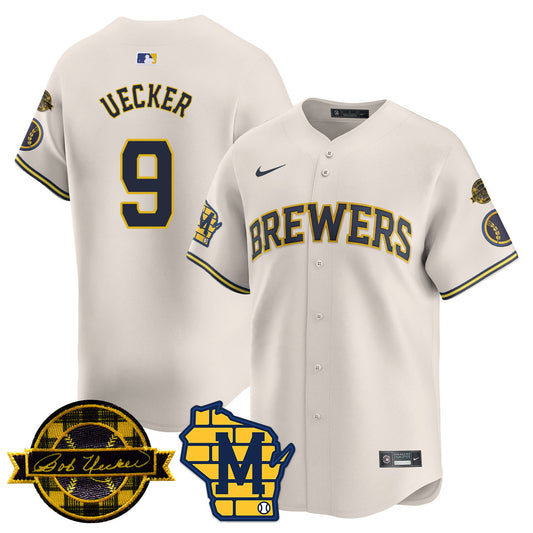 Women's Milwaukee Brewers 2025 Limited Jersey - Bob Uecker Patch - All Stitched