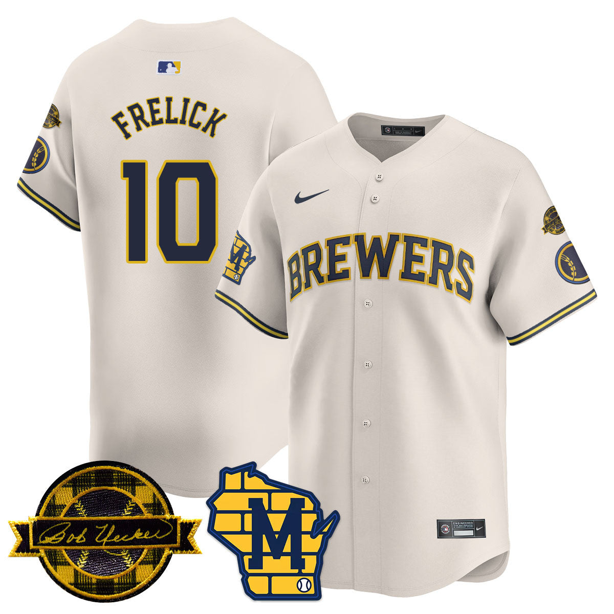 Women's Milwaukee Brewers 2025 Limited Jersey - Bob Uecker Patch - All Stitched