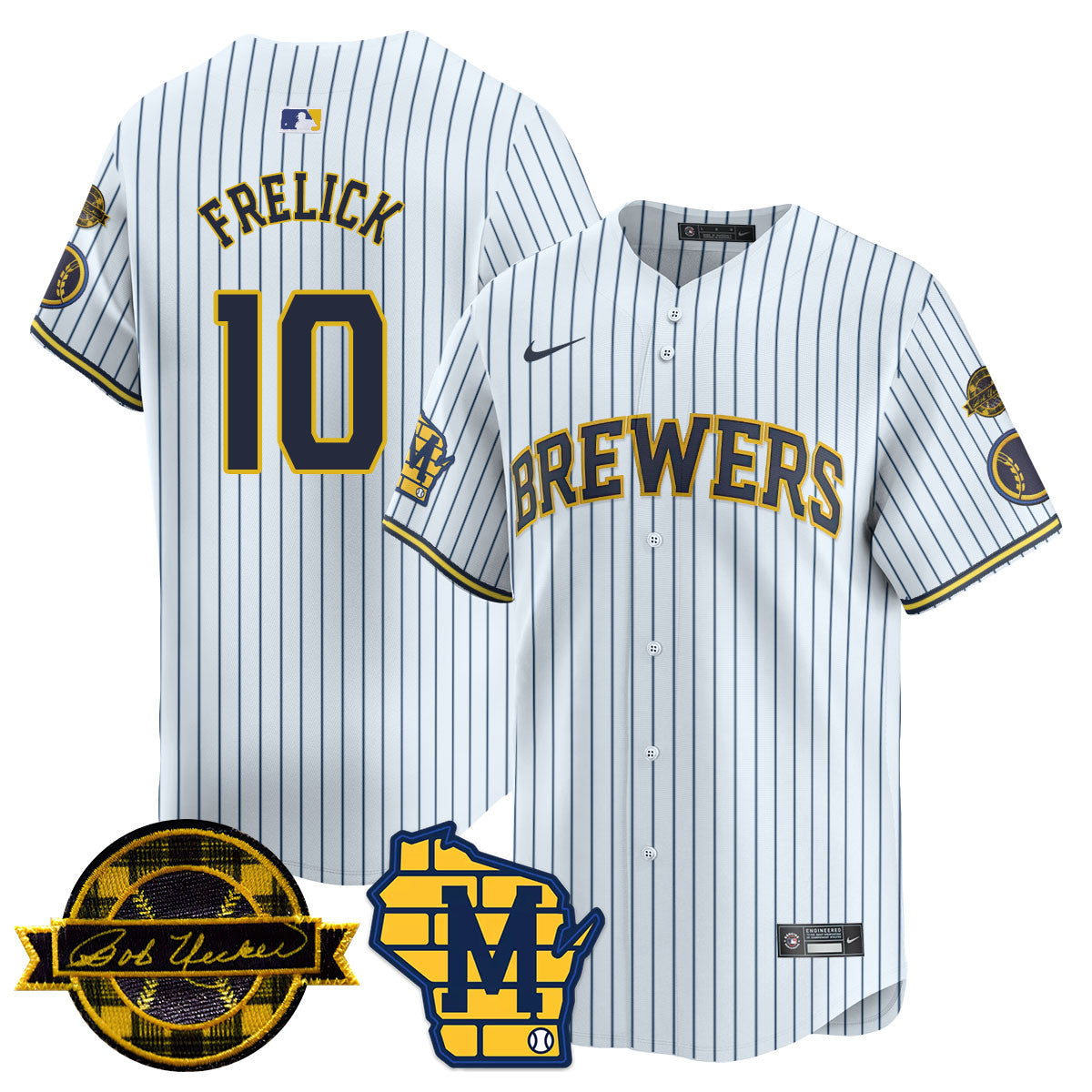 Women's Milwaukee Brewers 2025 Limited Jersey - Bob Uecker Patch - All Stitched
