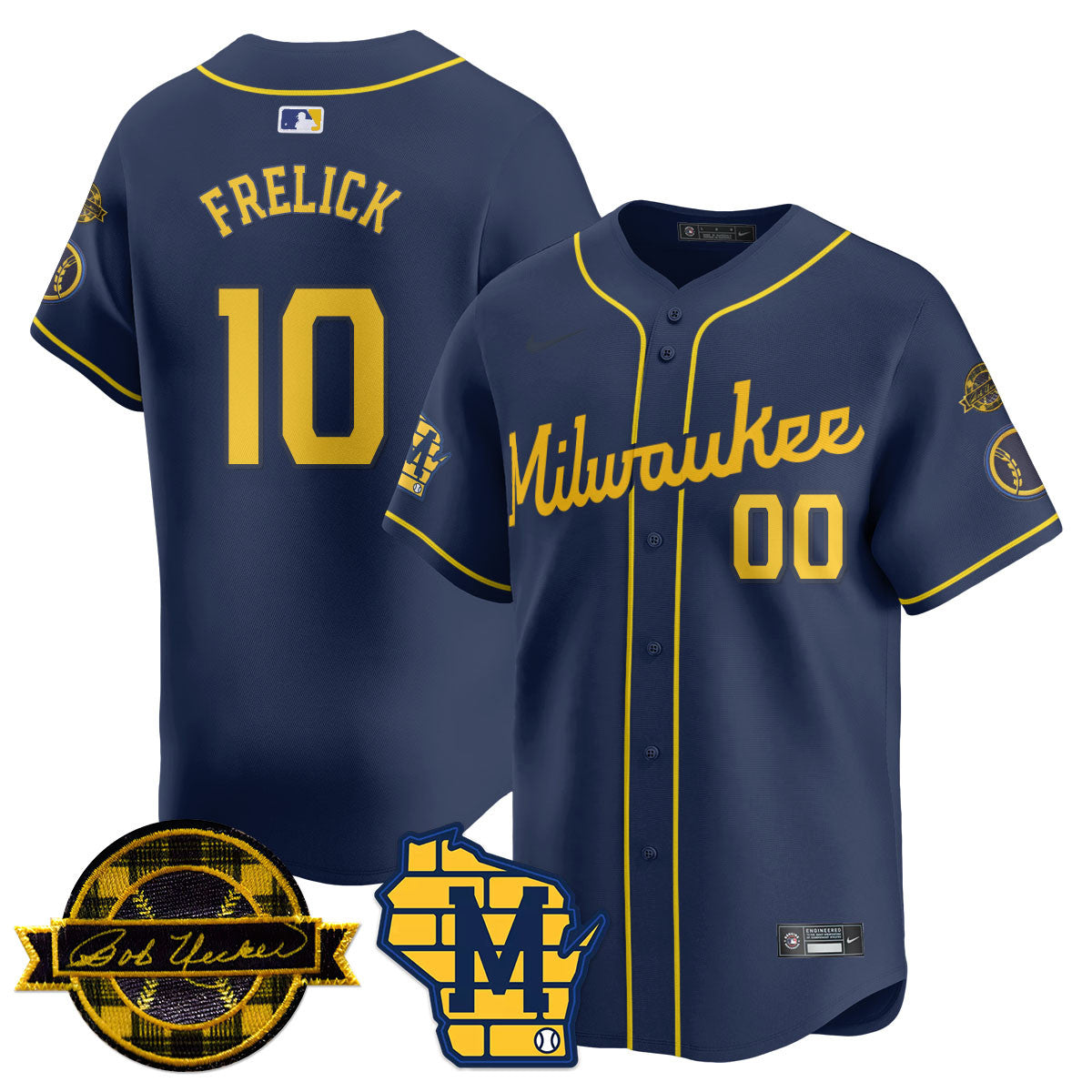 Women's Milwaukee Brewers 2025 Limited Jersey - Bob Uecker Patch - All Stitched