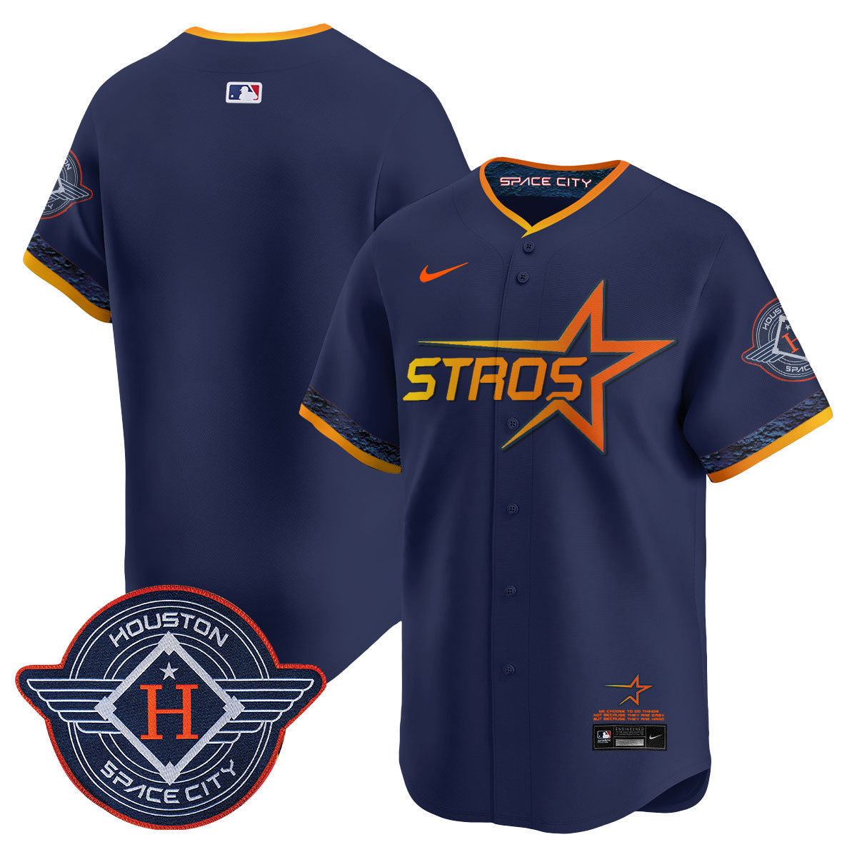 Women's Houston Astros 2025 City Connect Vapor Limited Jersey - All Stitched
