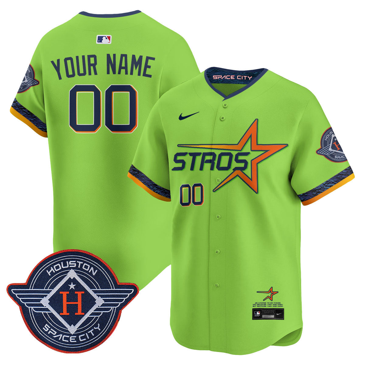 Women's Houston Astros 2025 City Connect Vapor Limited Jersey - All Stitched