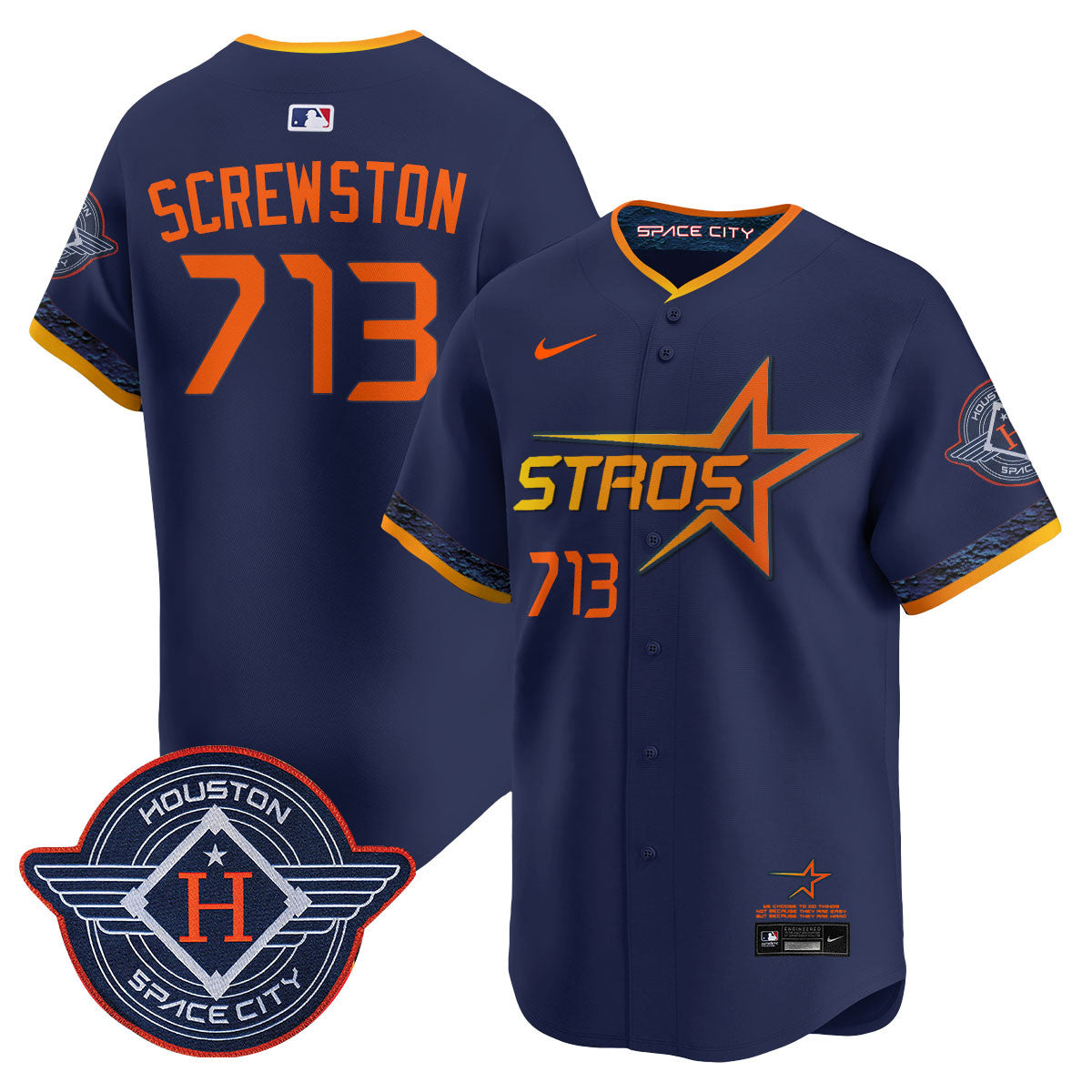 Women's Houston Astros 2025 City Connect Vapor Limited Jersey - All Stitched