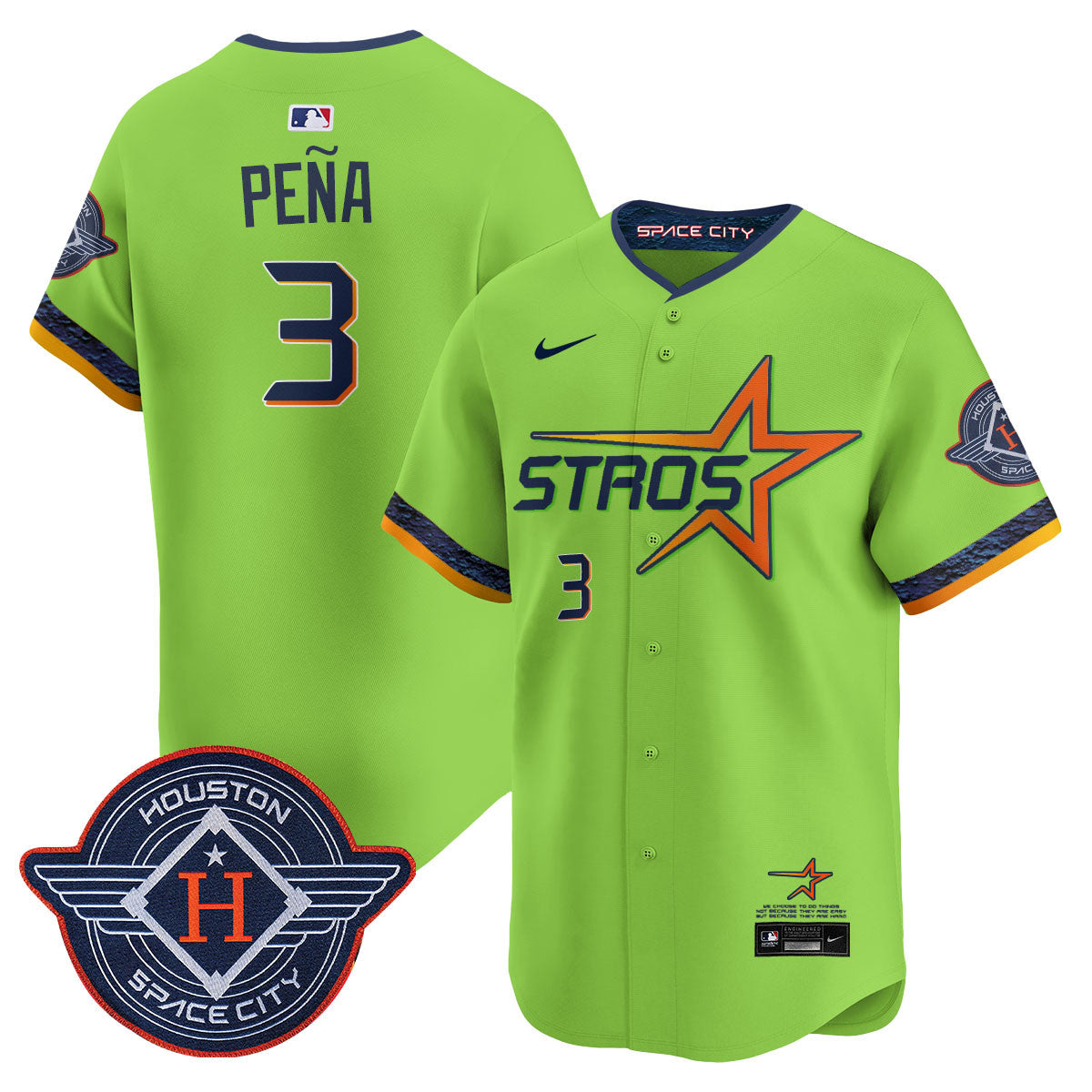 Women's Houston Astros 2025 City Connect Vapor Limited Jersey - All Stitched