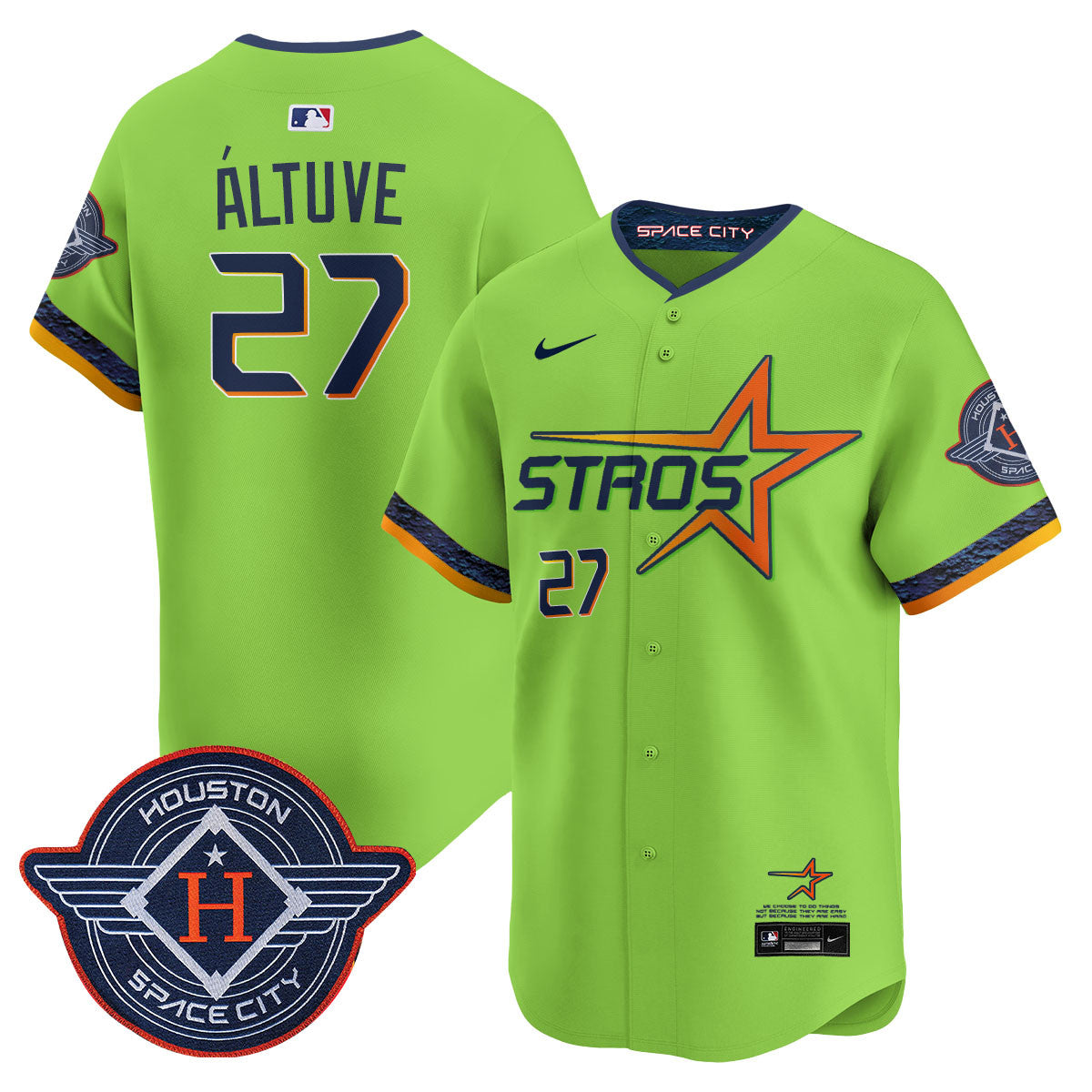 Women's Houston Astros 2025 City Connect Vapor Limited Jersey - All Stitched