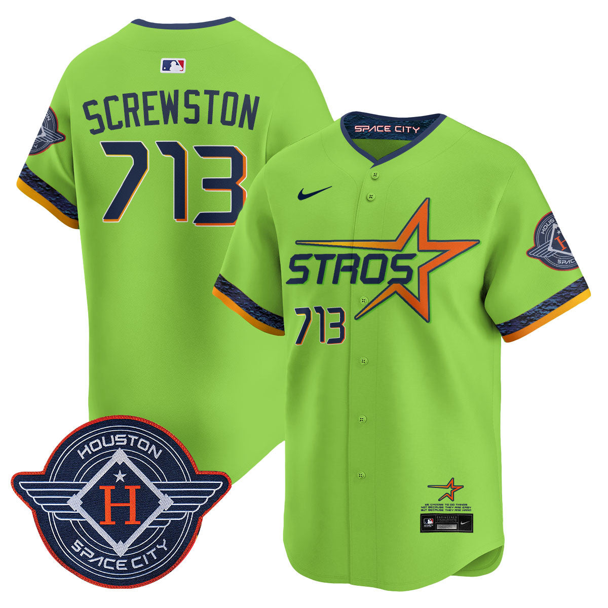 Women's Houston Astros 2025 City Connect Vapor Limited Jersey - All Stitched