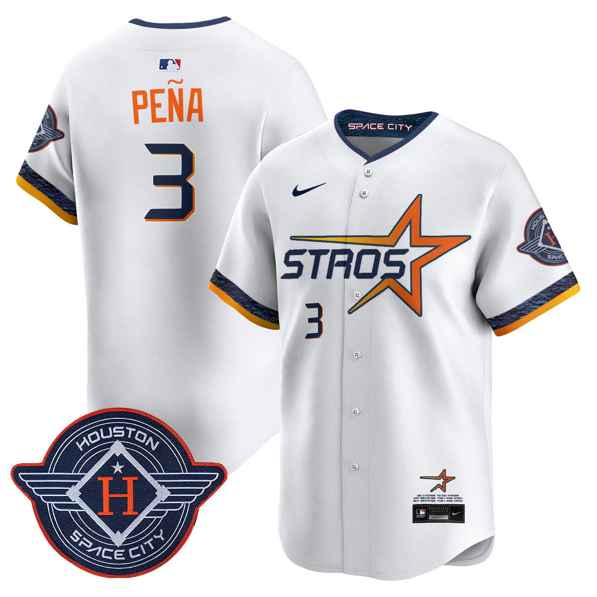 Women's Houston Astros 2025 City Connect Vapor Limited Jersey - All Stitched
