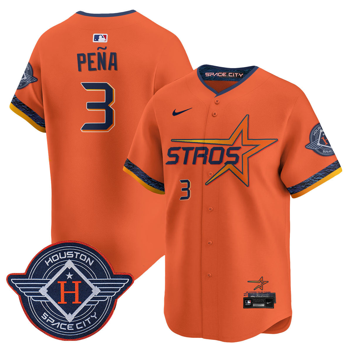 Women's Houston Astros 2025 City Connect Vapor Limited Jersey - All Stitched