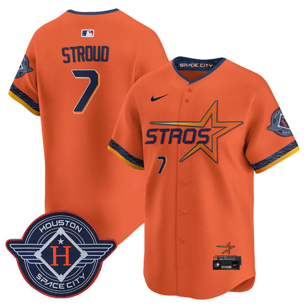 Women's Houston Astros 2025 City Connect Vapor Limited Jersey - All Stitched