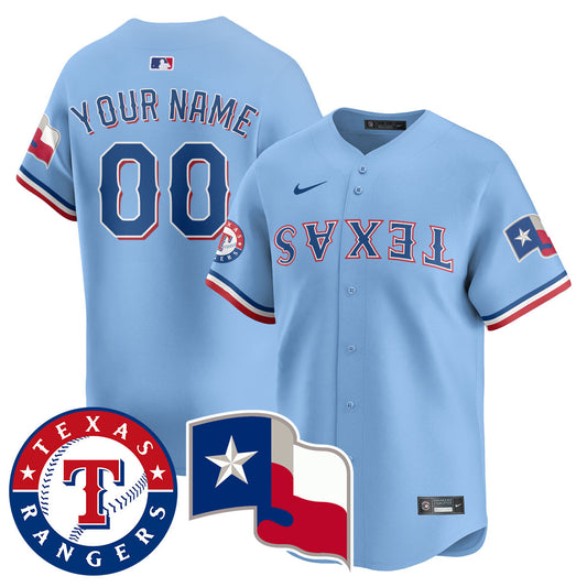 Custom Gender/Name Texas Rangers True Brvnd Limited Jersey - All Stitched
