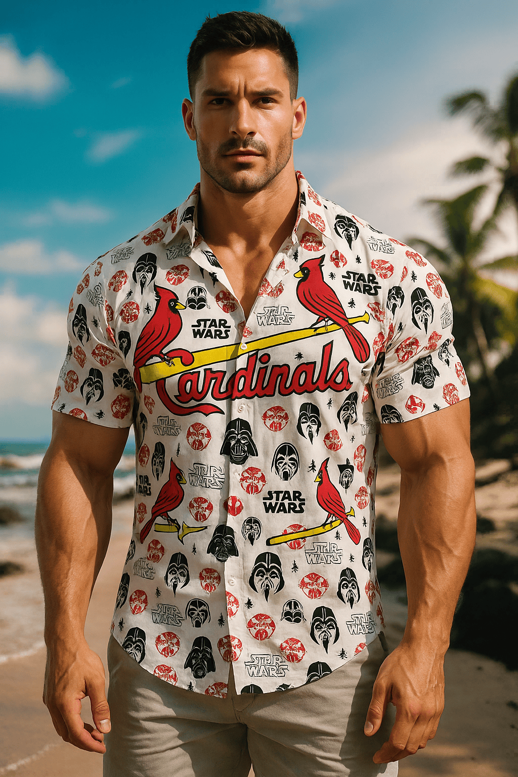 St. Louis Cardinals Star Wars Hawaiian Shirt