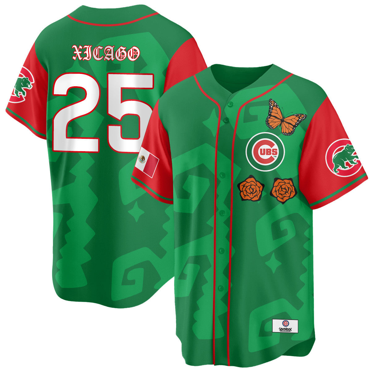 Women's Chicago Cubs "Xicago" Mexican Heritage Jersey - All Stitched