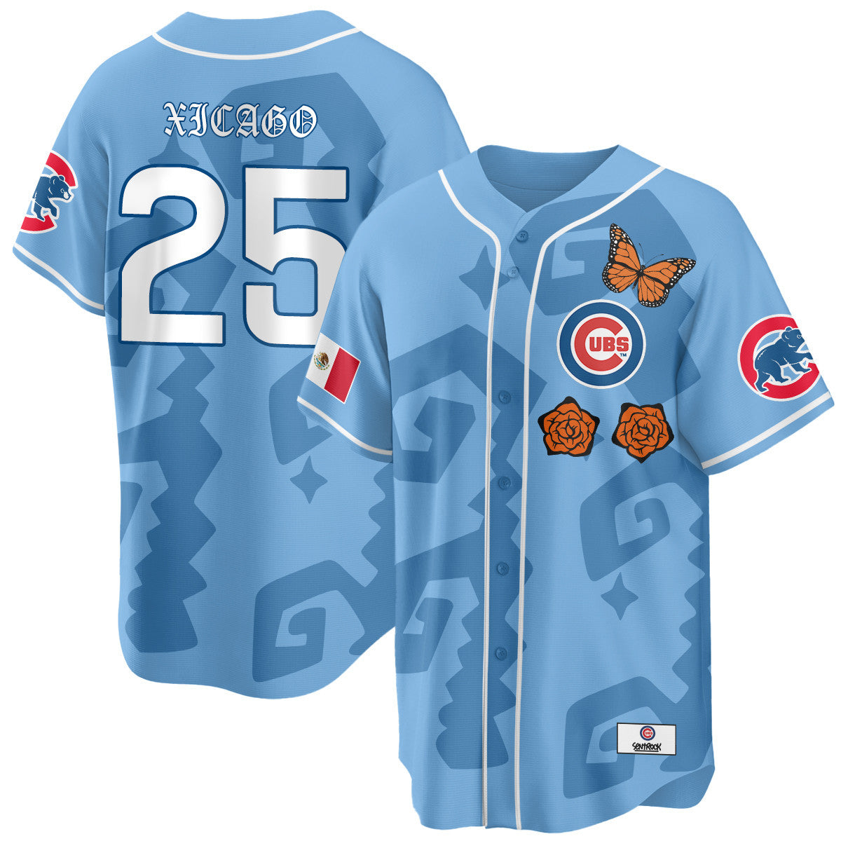 Women's Chicago Cubs "Xicago" Mexican Heritage Jersey - All Stitched