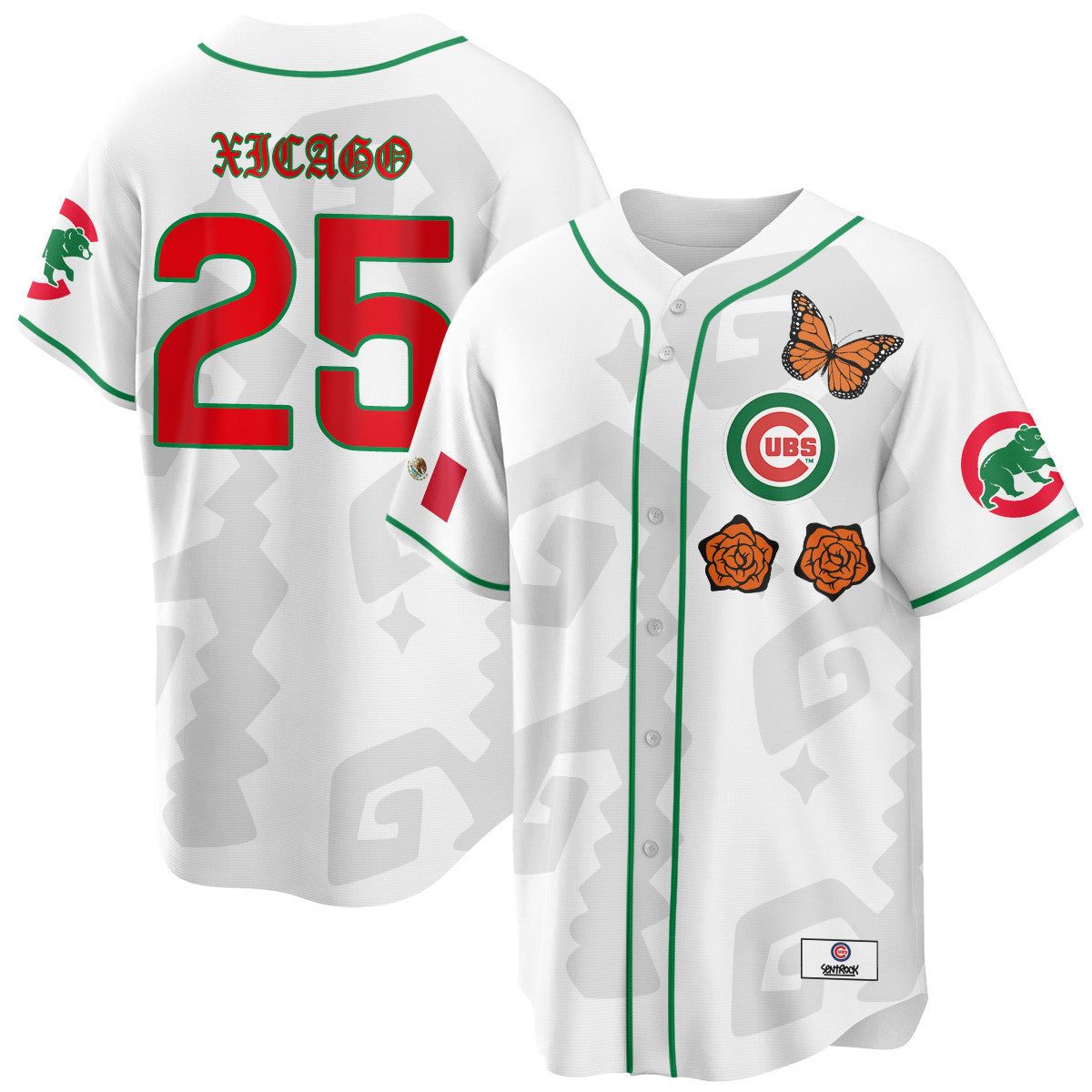 Women's Chicago Cubs "Xicago" Mexican Heritage Jersey - All Stitched