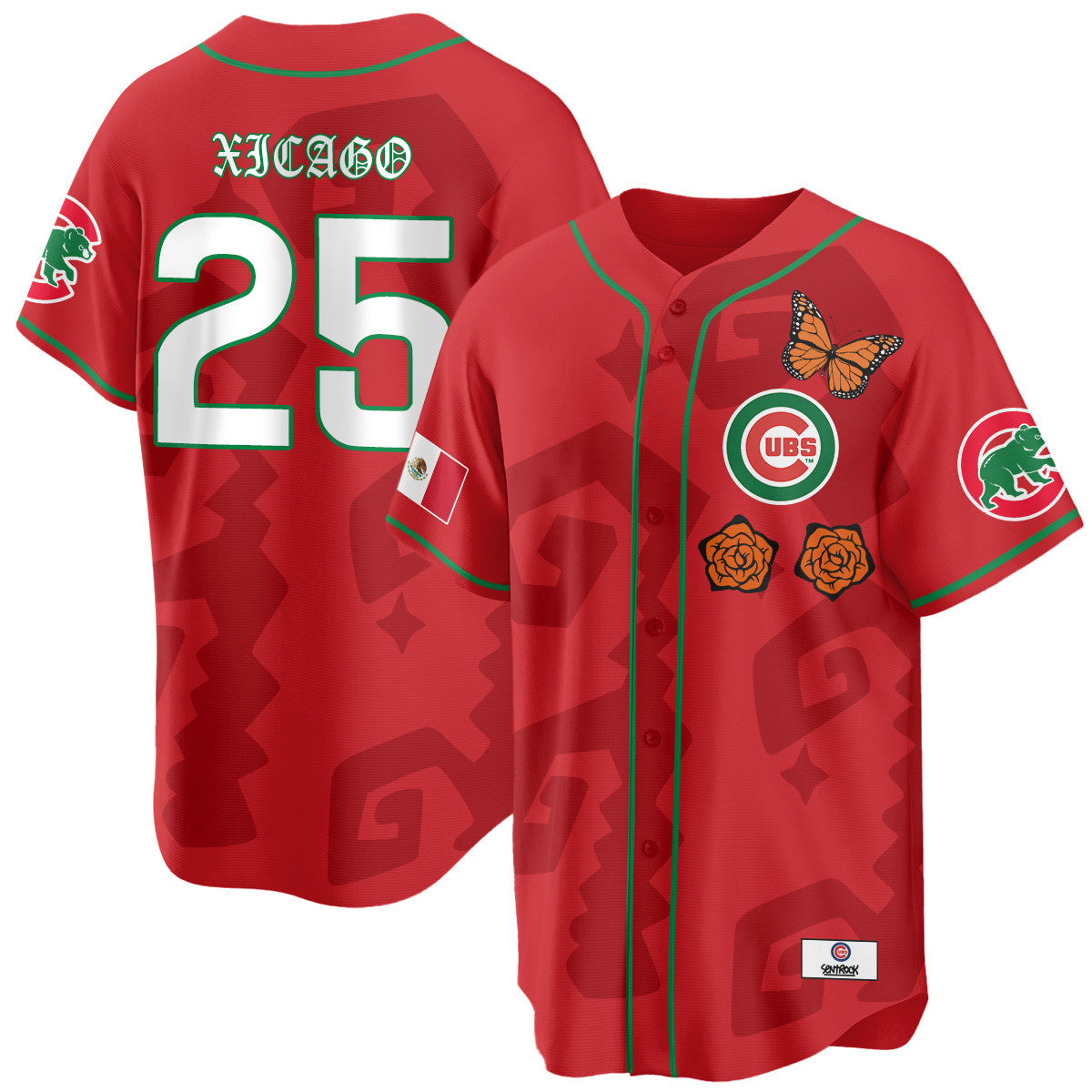 Women's Chicago Cubs "Xicago" Mexican Heritage Jersey - All Stitched