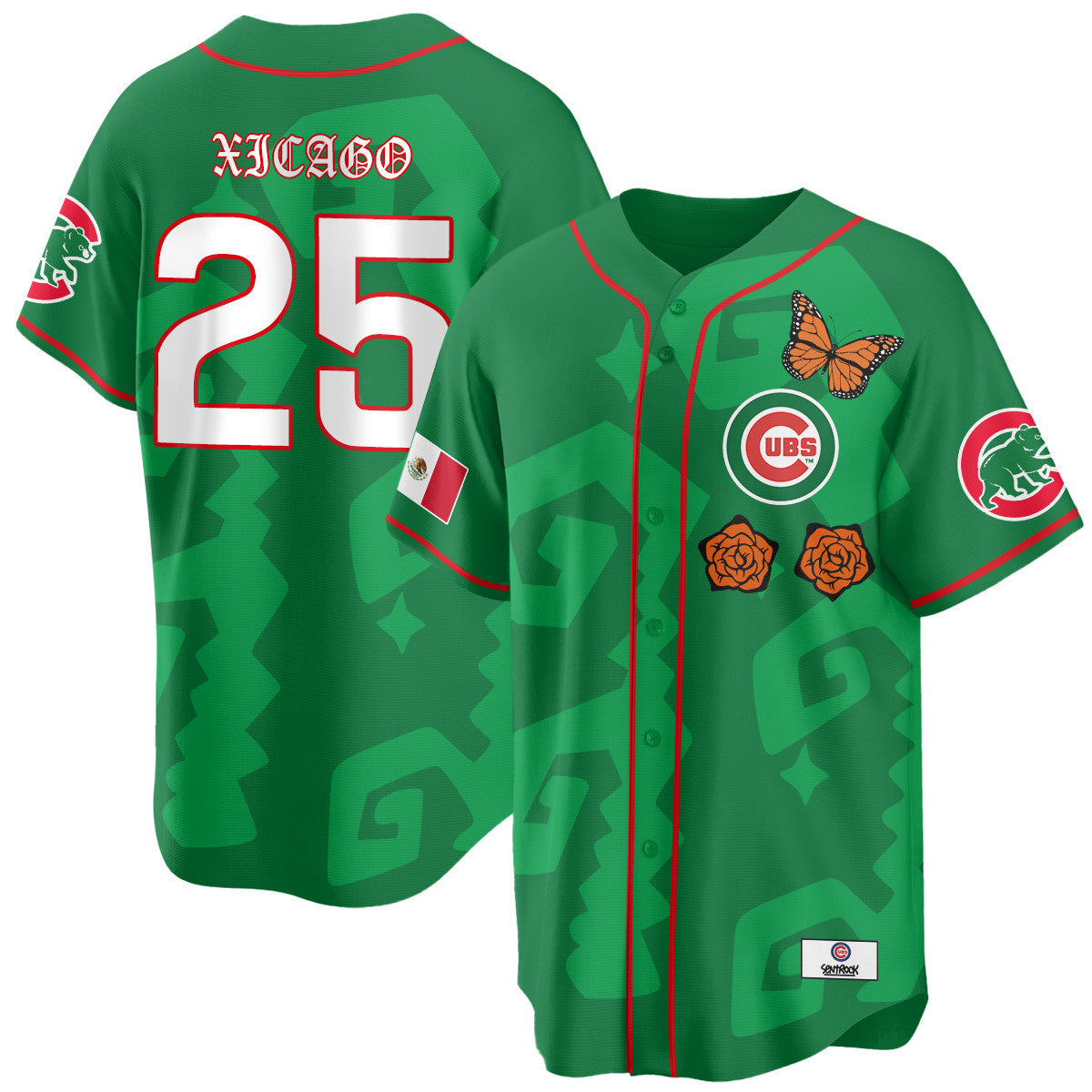 Women's Chicago Cubs "Xicago" Mexican Heritage Jersey - All Stitched