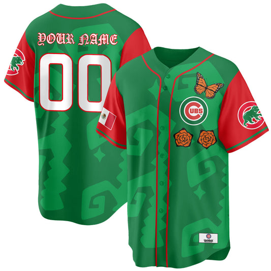 Chicago Cubs "Xicago" Mexican Heritage Custom Jersey - All Stitched