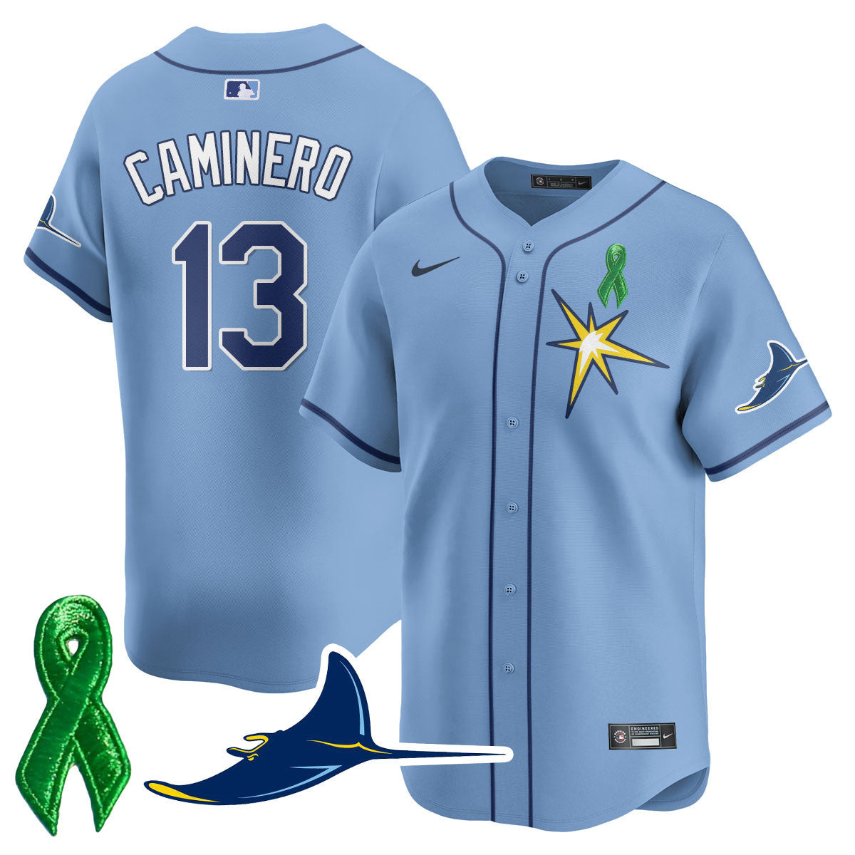 Tampa Bay Rays Mental Health Awareness Jersey - All Stitched