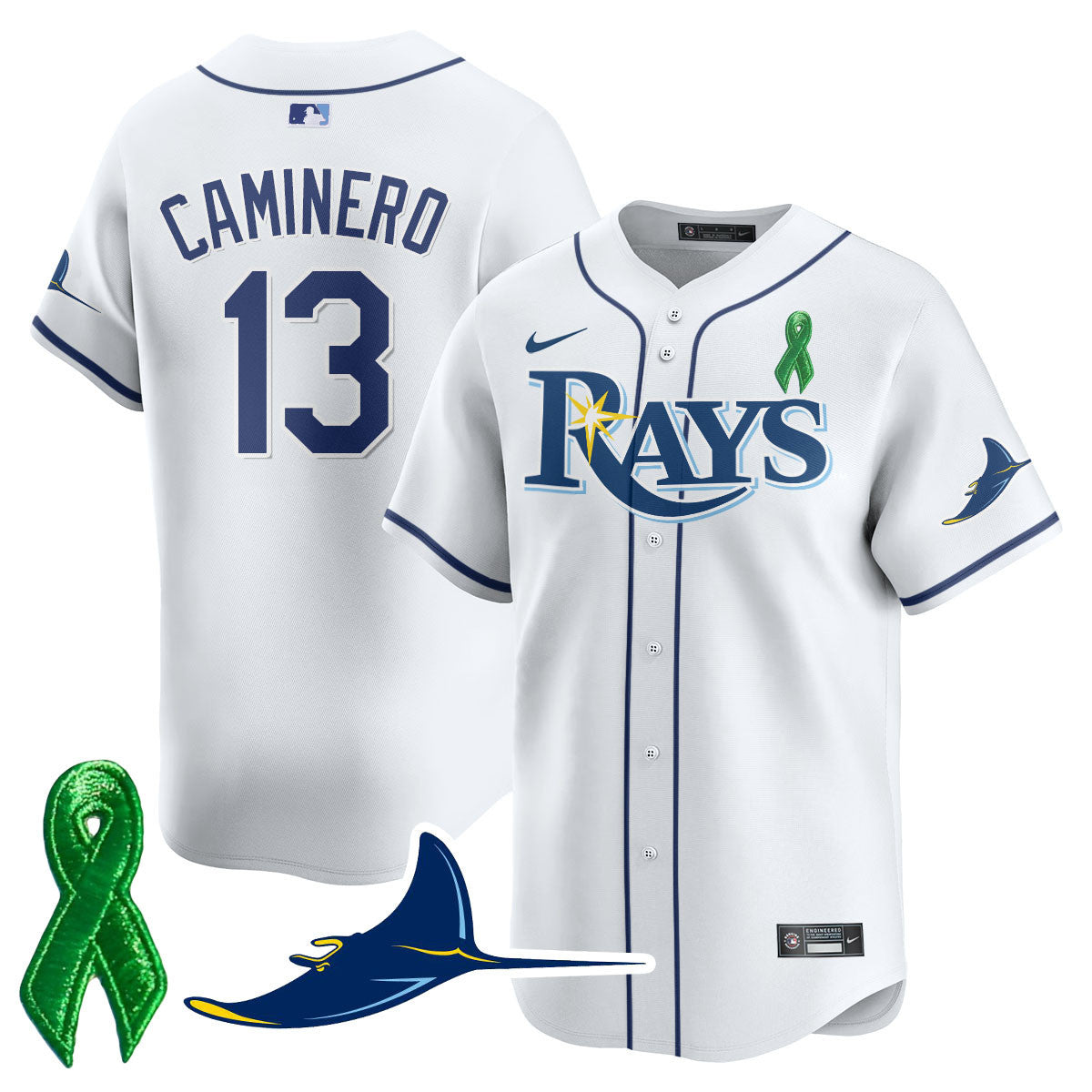 Tampa Bay Rays Mental Health Awareness Jersey - All Stitched