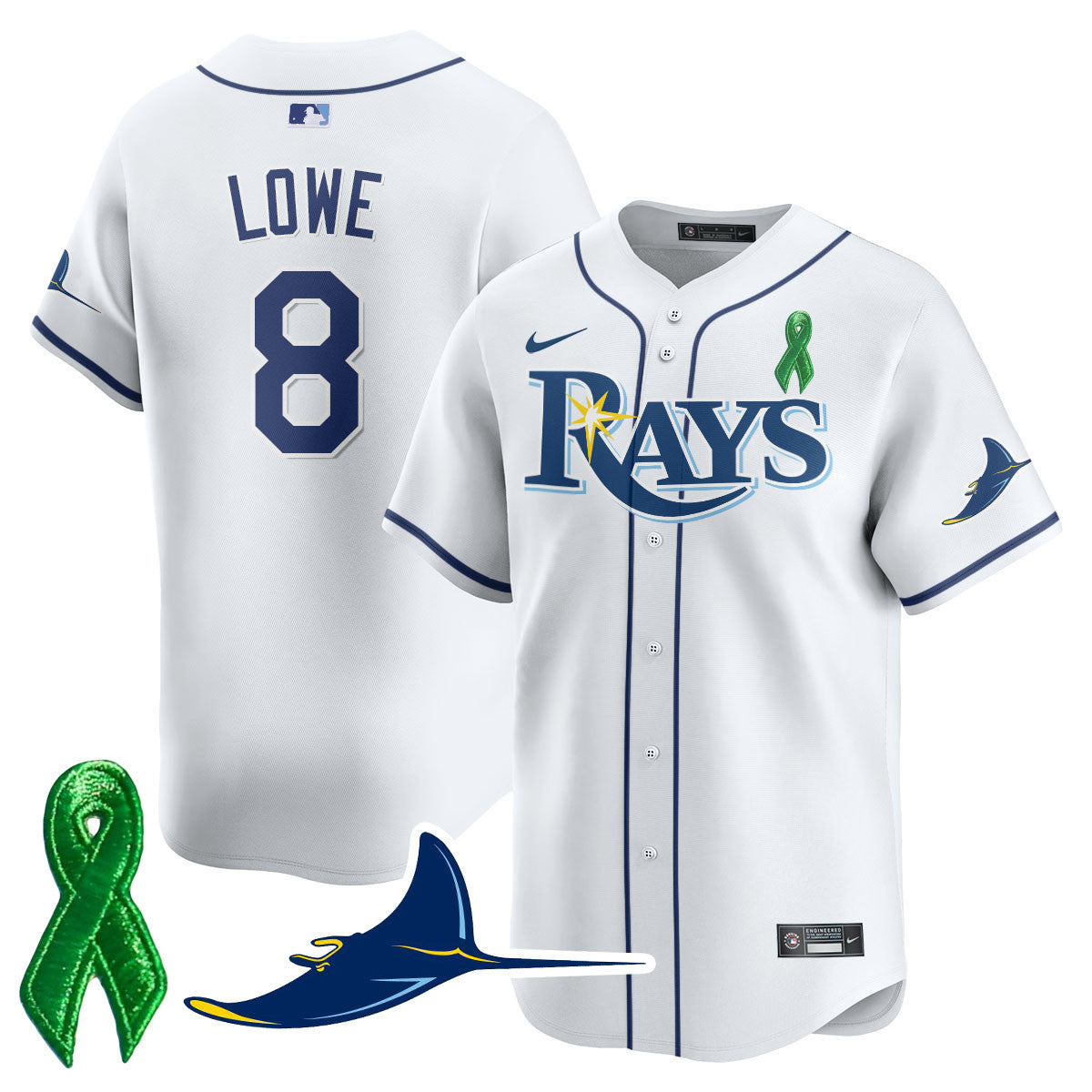 Tampa Bay Rays Mental Health Awareness Jersey - All Stitched