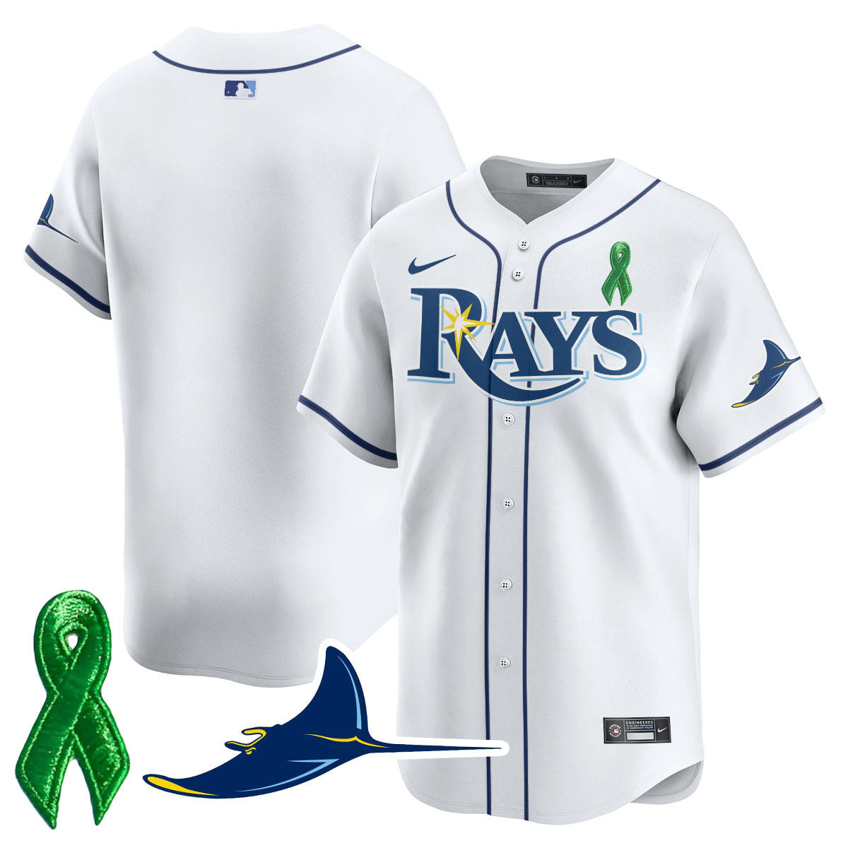 Tampa Bay Rays Mental Health Awareness Jersey - All Stitched