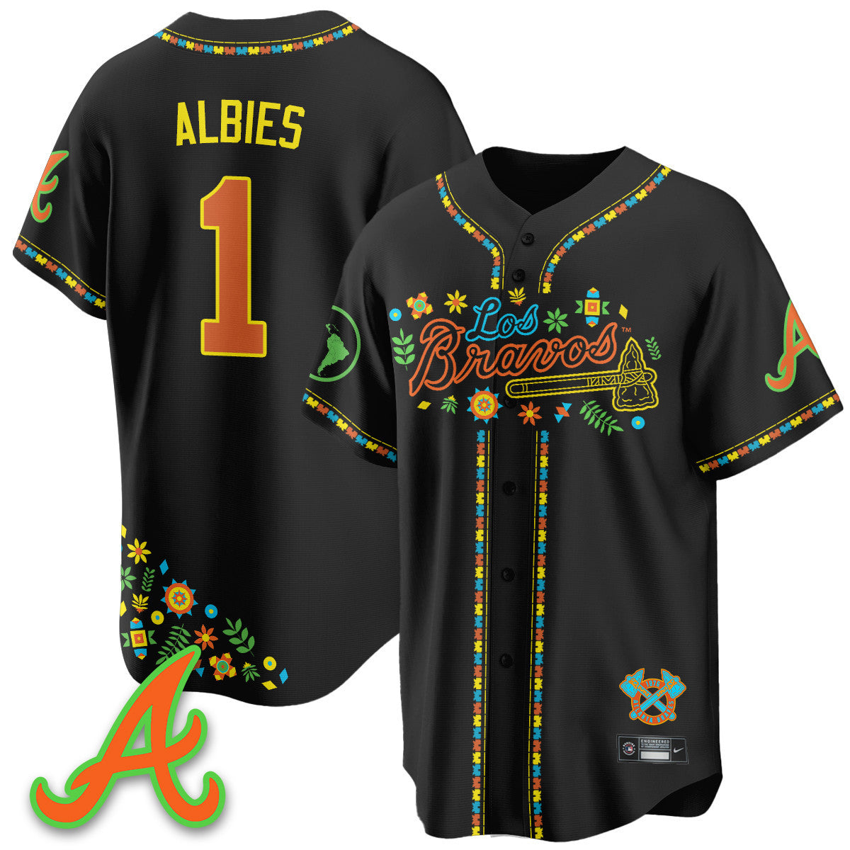 Women's Atlanta Braves 2025 "Los Bravos" Jersey - All Stitched