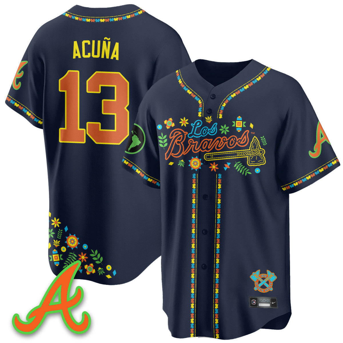 Women's Atlanta Braves 2025 "Los Bravos" Jersey - All Stitched