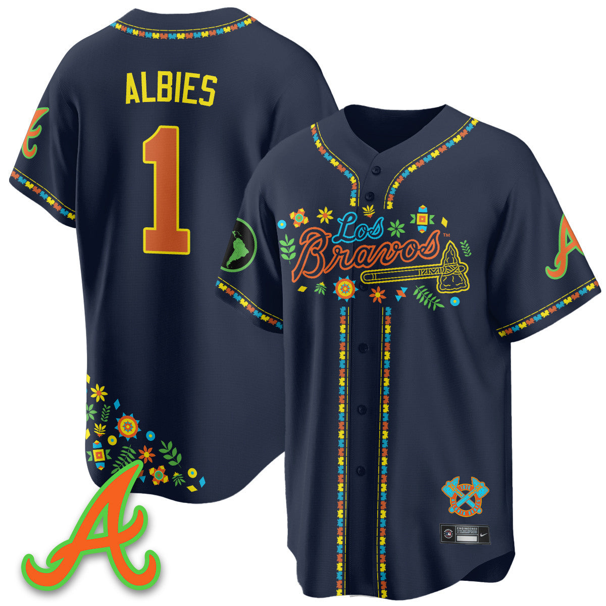 Women's Atlanta Braves 2025 "Los Bravos" Jersey - All Stitched