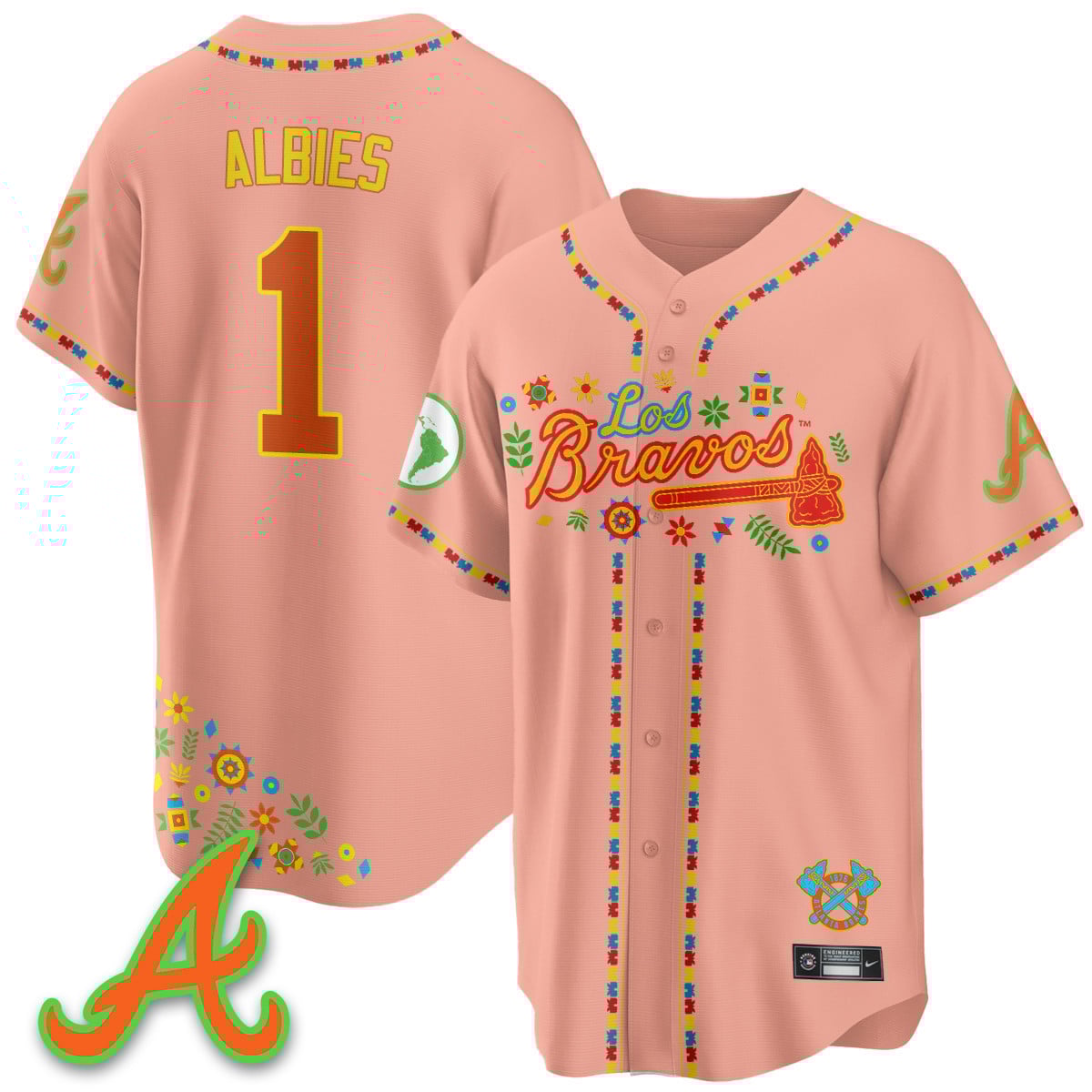 Women's Atlanta Braves 2025 "Los Bravos" Jersey - All Stitched