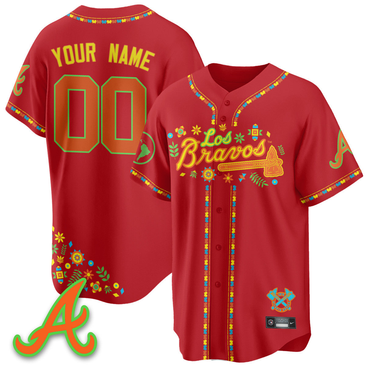 Women's Atlanta Braves 2025 "Los Bravos" Jersey - All Stitched