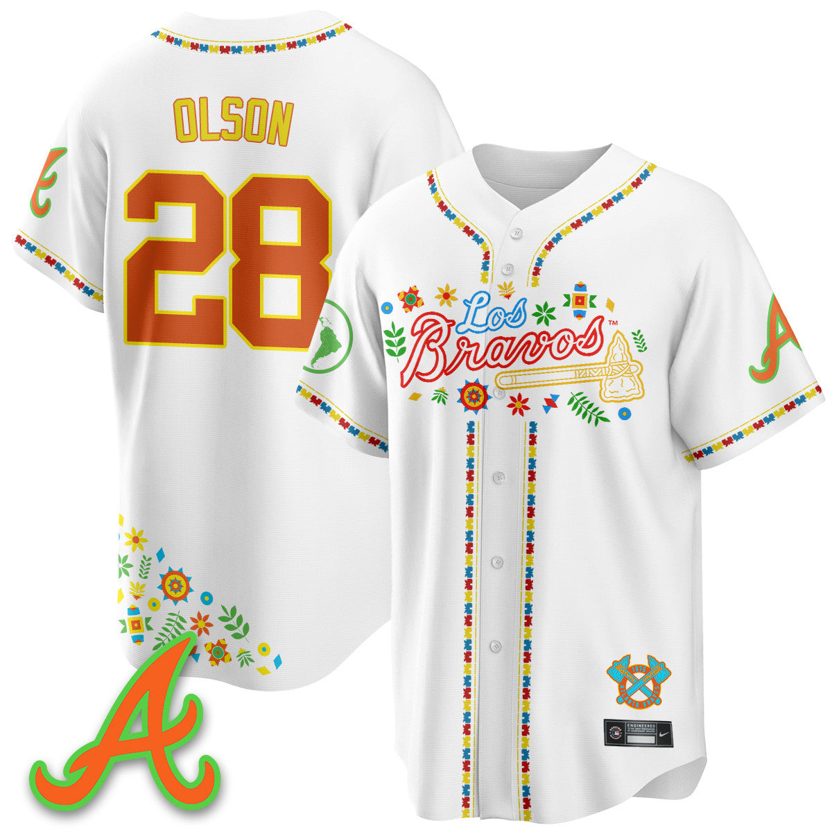 Women's Atlanta Braves 2025 "Los Bravos" Jersey - All Stitched