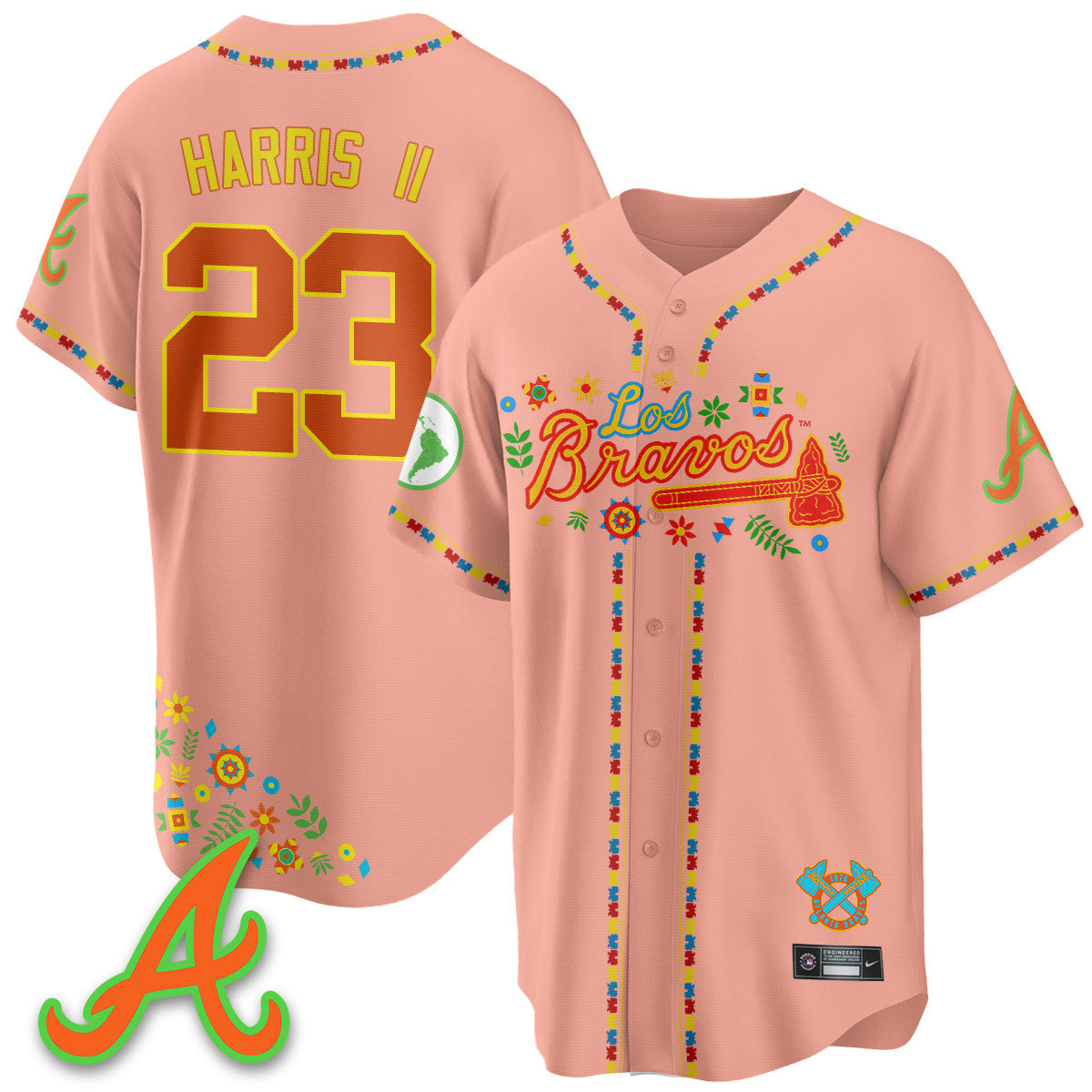 Women's Atlanta Braves 2025 "Los Bravos" Jersey - All Stitched