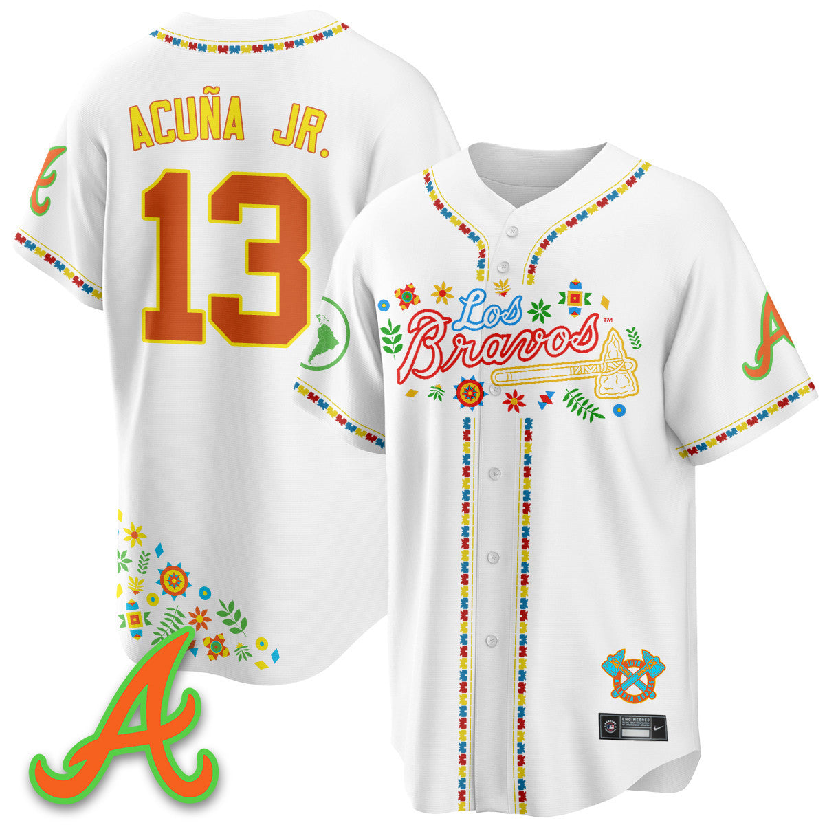 Women's Atlanta Braves 2025 "Los Bravos" Jersey - All Stitched