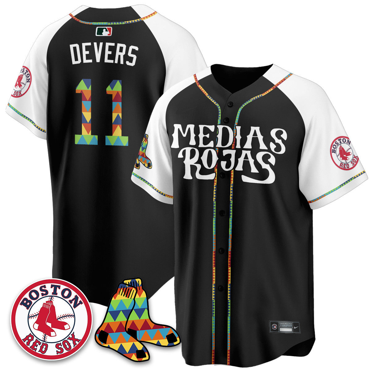 Women's Boston Red Sox "Medias Rojas" Limited Jersey - All Stitched
