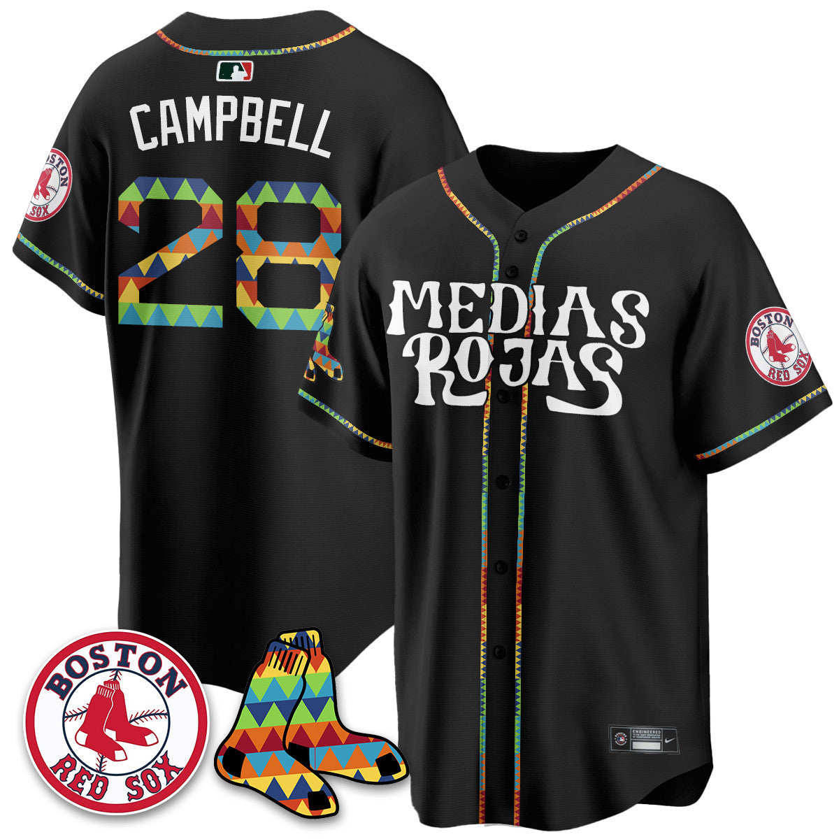 Women's Boston Red Sox "Medias Rojas" Limited Jersey - All Stitched