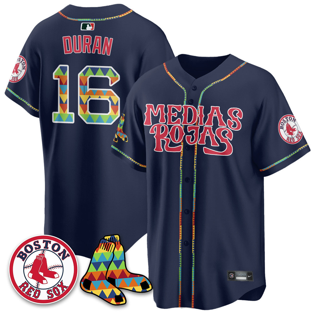 Women's Boston Red Sox "Medias Rojas" Limited Jersey - All Stitched