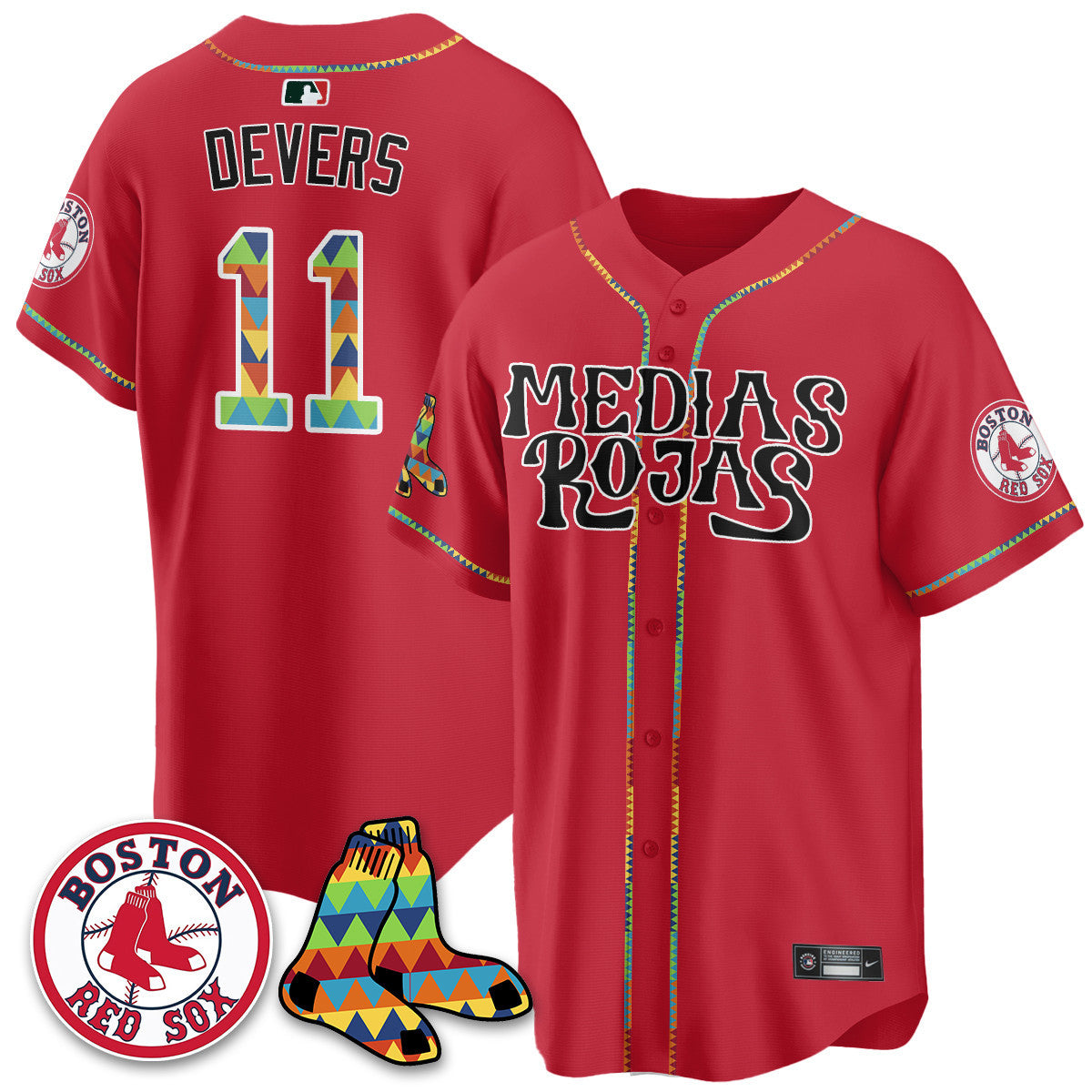 Women's Boston Red Sox "Medias Rojas" Limited Jersey - All Stitched