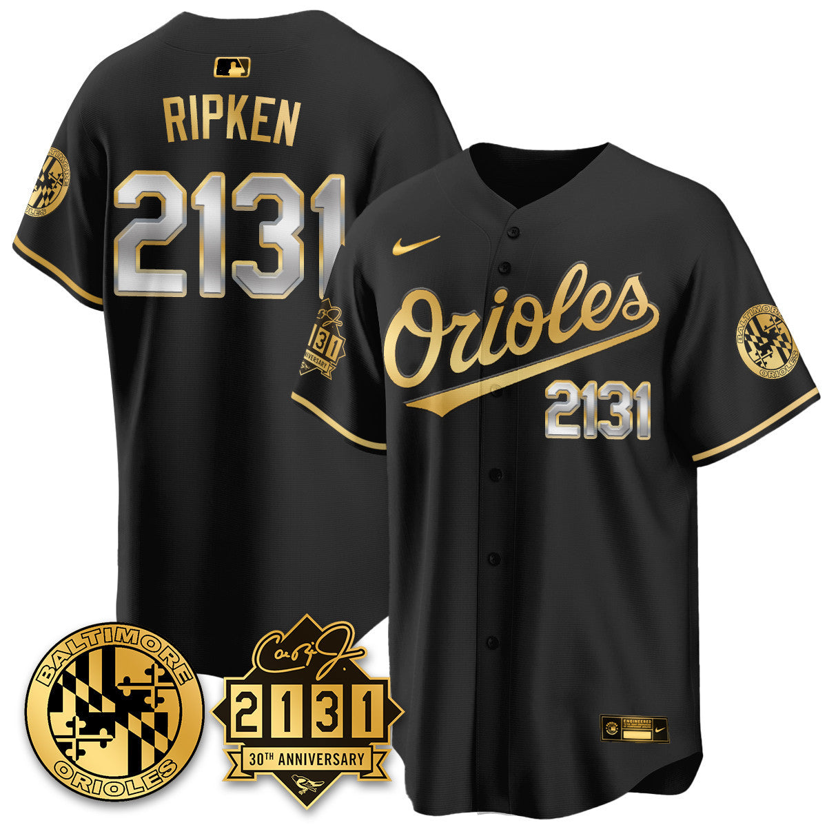 Women's Baltimore Orioles "30th Anniversary of 2131" Limited Jersey - All Stitched