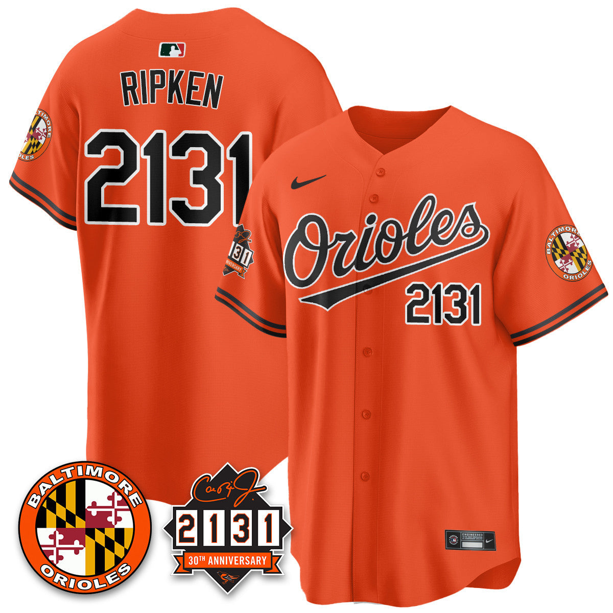 Women's Baltimore Orioles "30th Anniversary of 2131" Limited Jersey - All Stitched