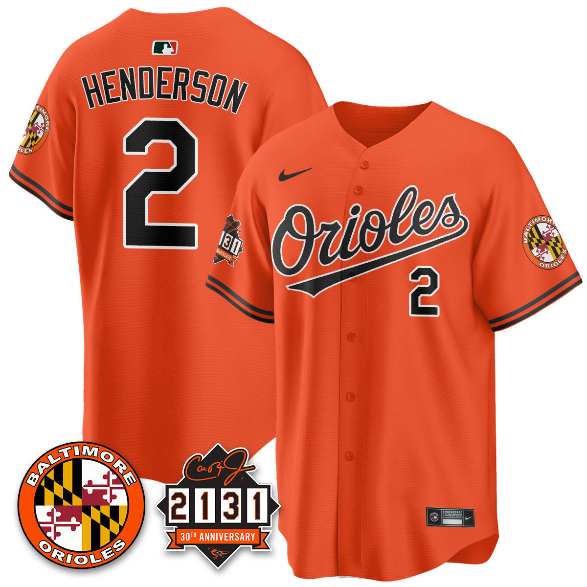 Women's Baltimore Orioles "30th Anniversary of 2131" Limited Jersey - All Stitched