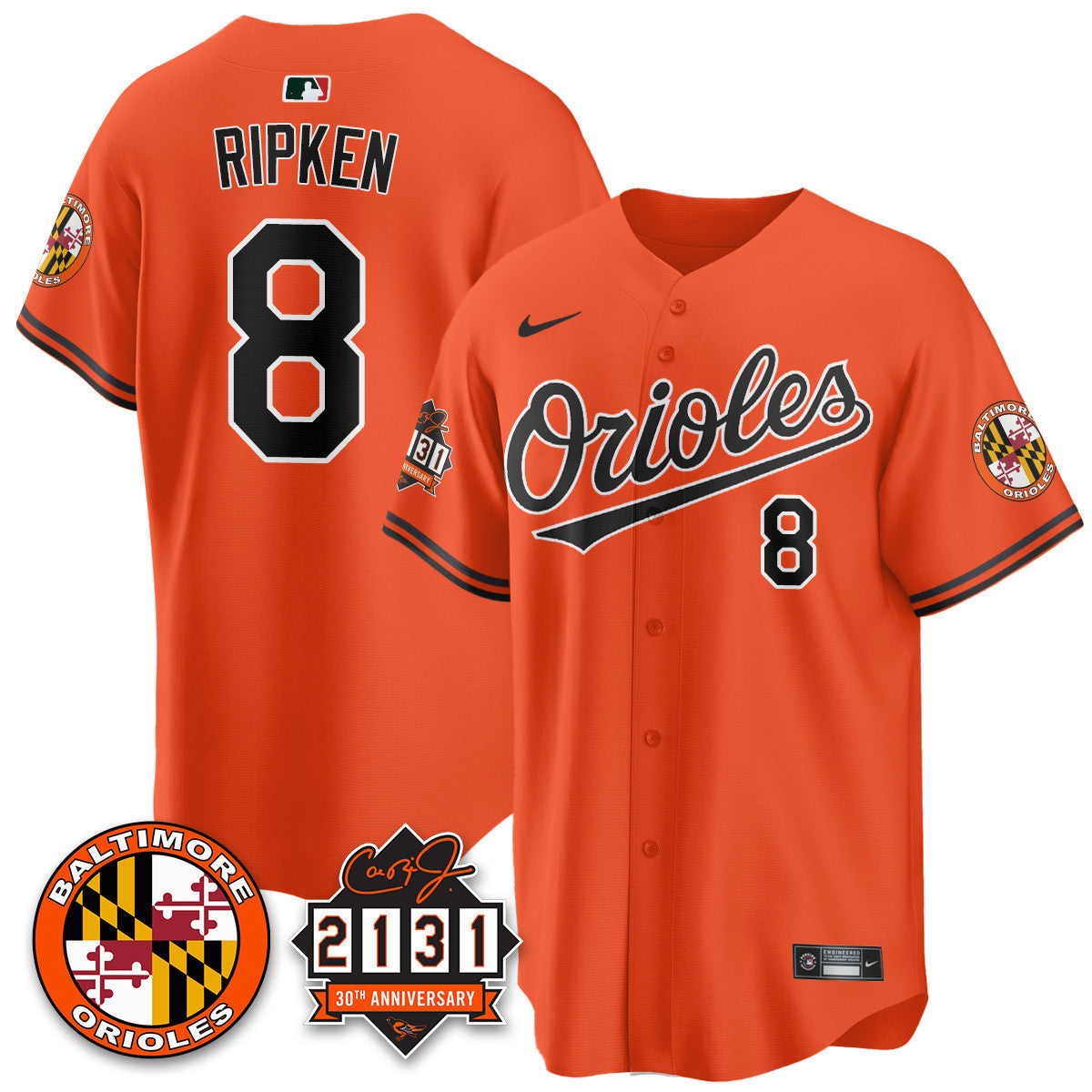 Women's Baltimore Orioles "30th Anniversary of 2131" Limited Jersey - All Stitched