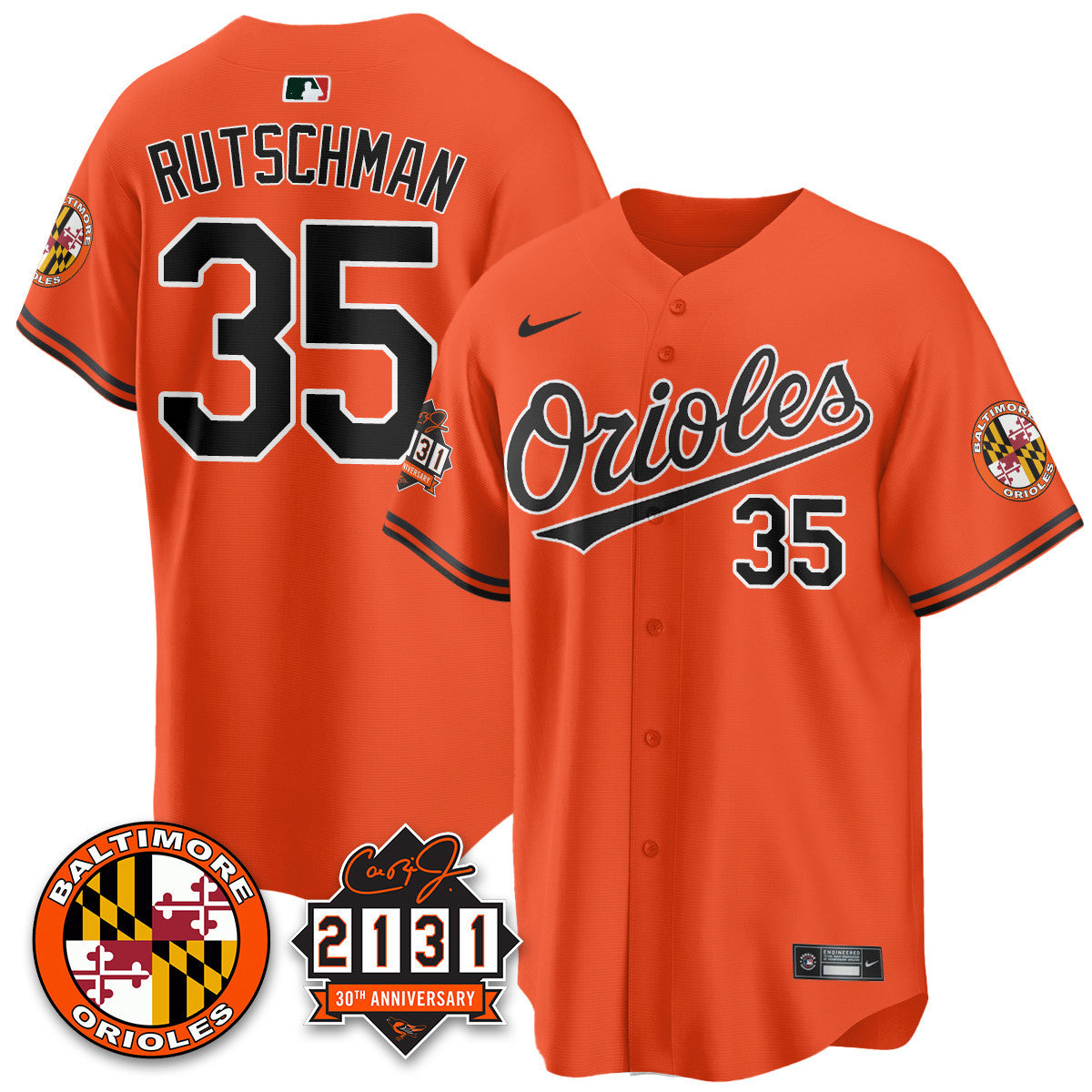 Women's Baltimore Orioles "30th Anniversary of 2131" Limited Jersey - All Stitched